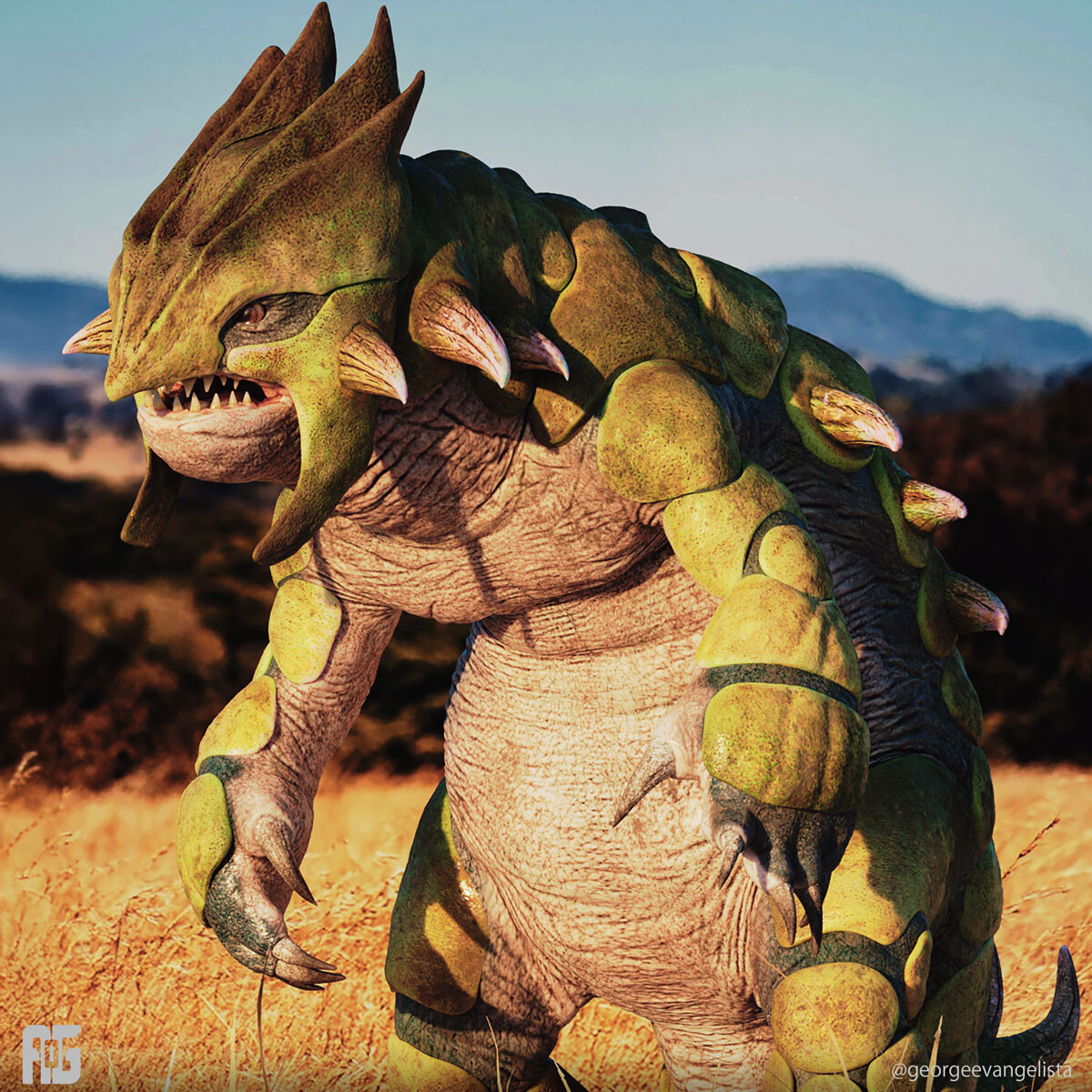 Red and Shiny Groudon Realistic