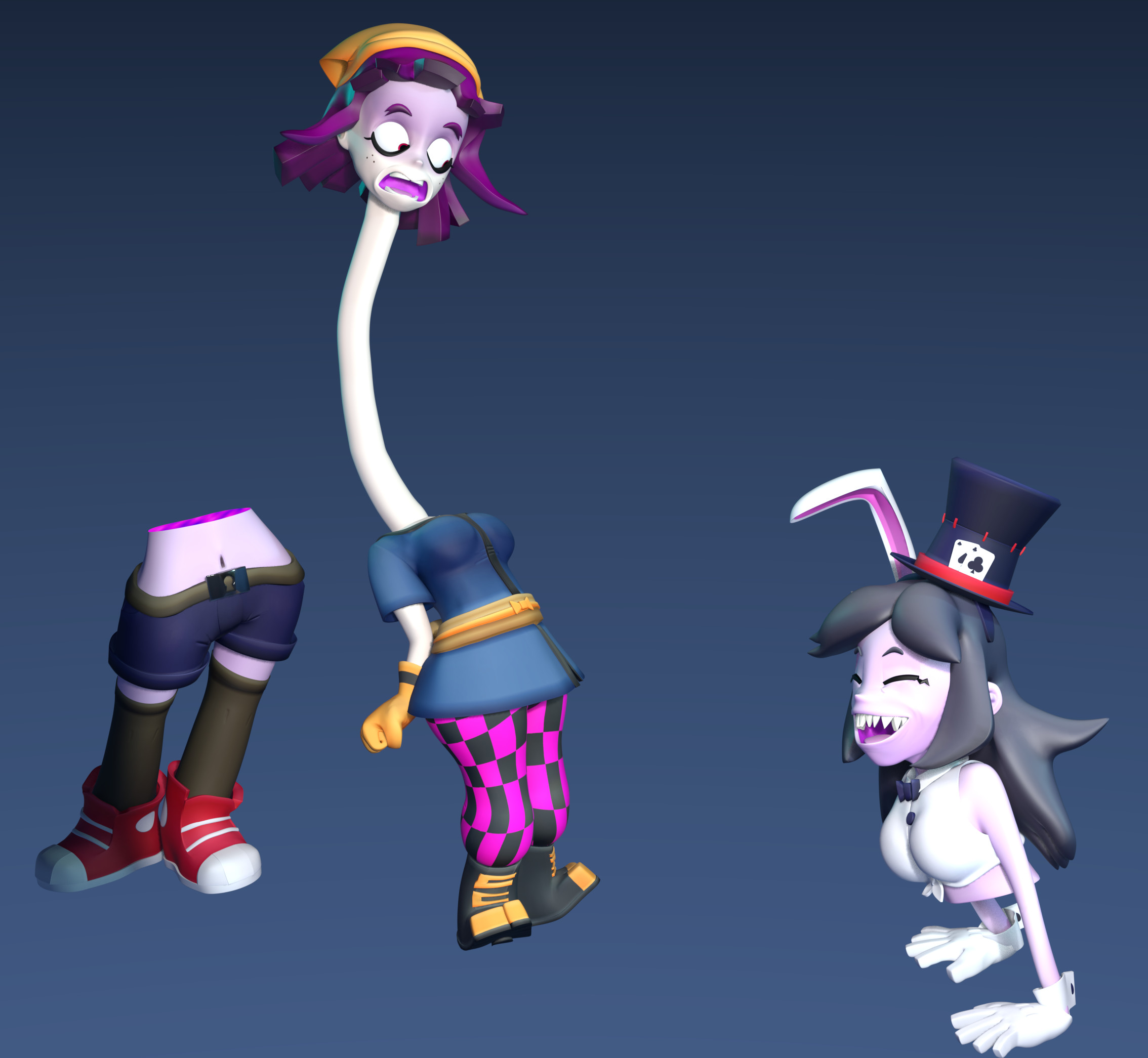 Iyako doesn't like Splits because she knows what a teke-teke is since she's a rokurokubi, another kind of yokai herself.
