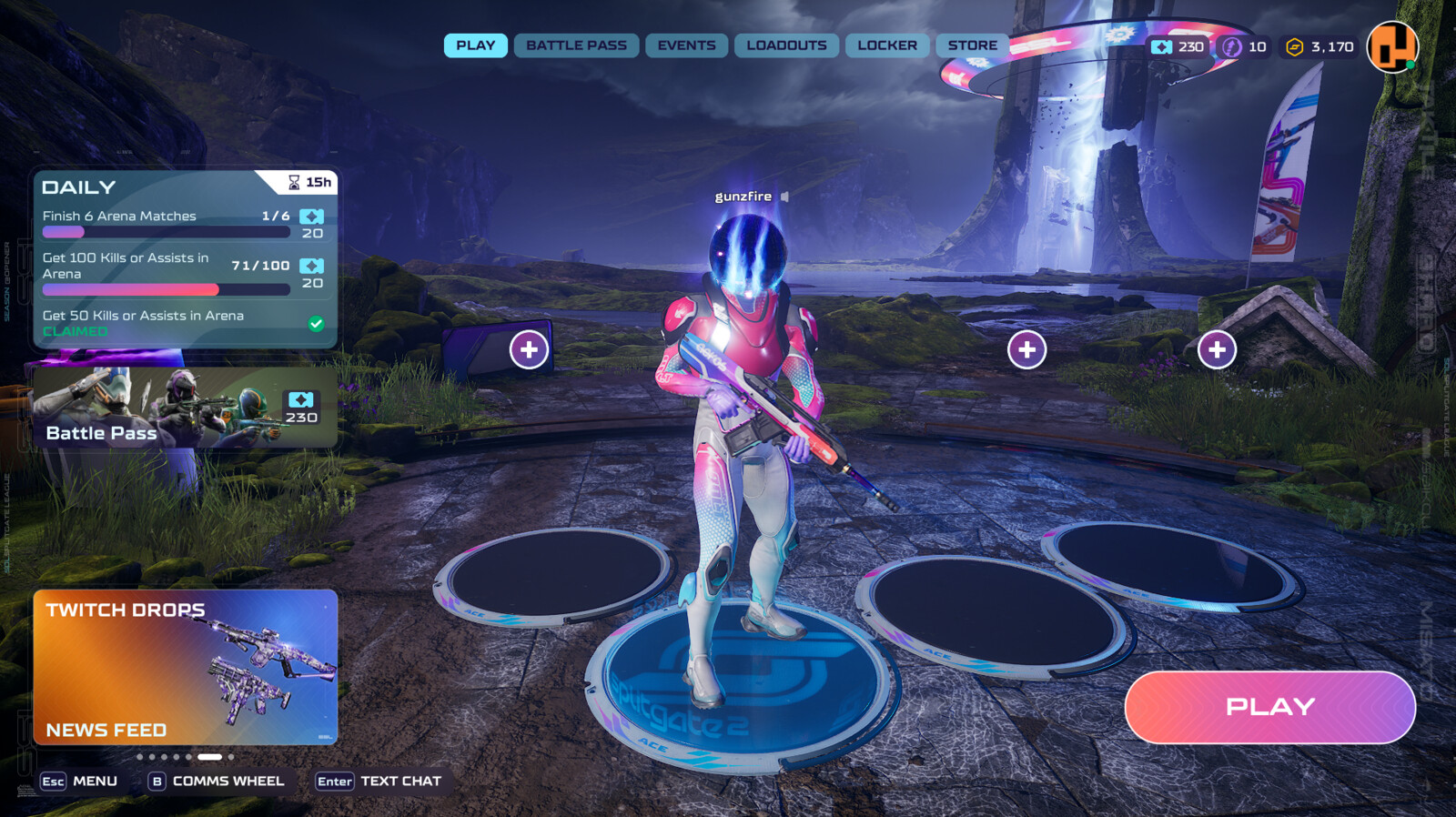 Worked on Daily Panel, Battle Pass Banner, and Play Button