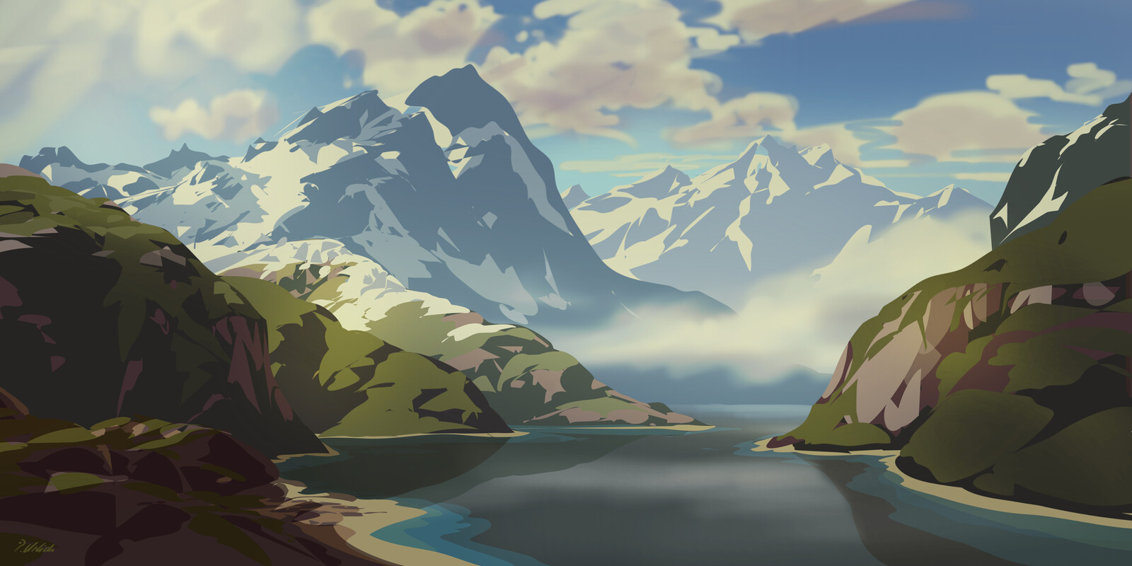 In the mountains