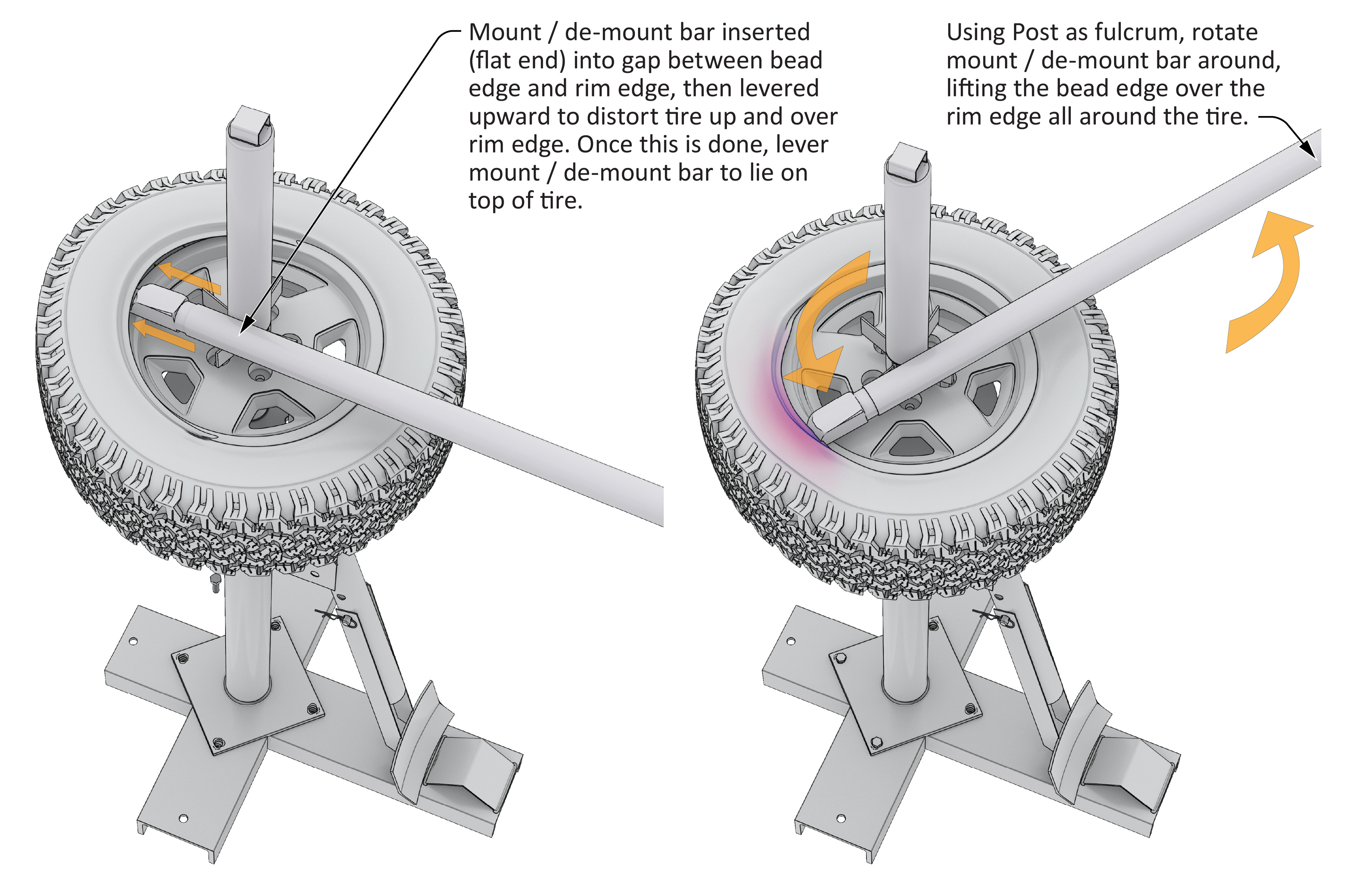 Used Procedural deformations to get the tire distorted correctly - not something one can do in CADD easily! This is why, though I have Keyshot (and now Blendshot - woo hoo!) chops and experience, I'm not using the CADD&gt;Keyshot pipeline.