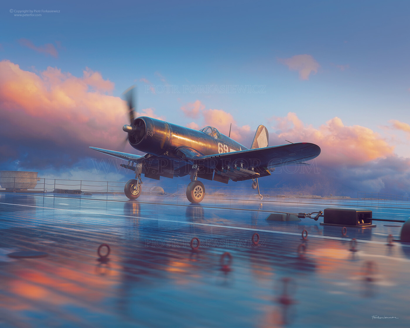 Artwork - carrier landing