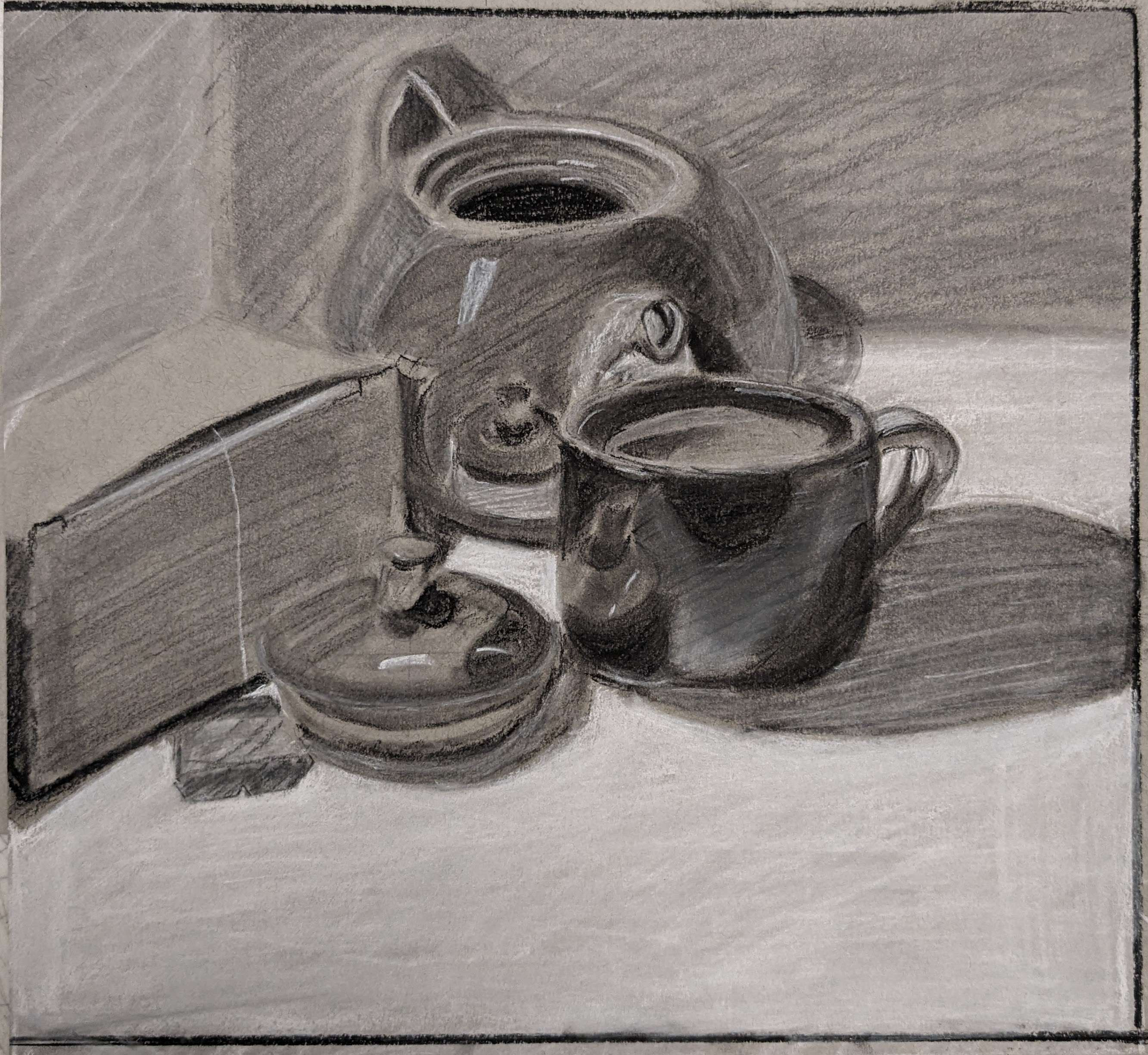Made with Charcoal Pencils- 7 hrs