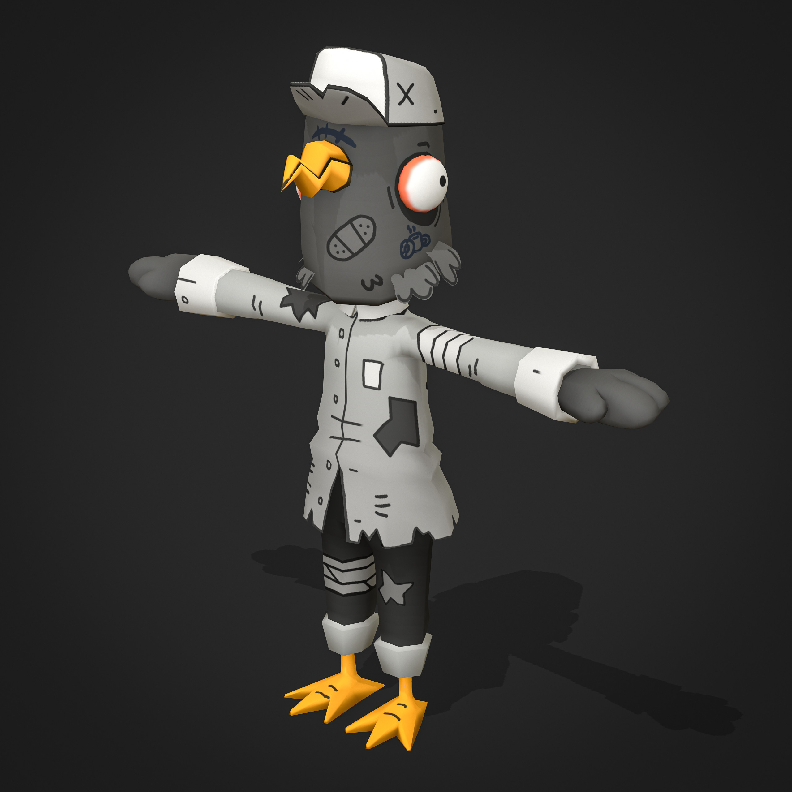 Skatebird Character Skins. Some required remodeling and reskinning to the rig.