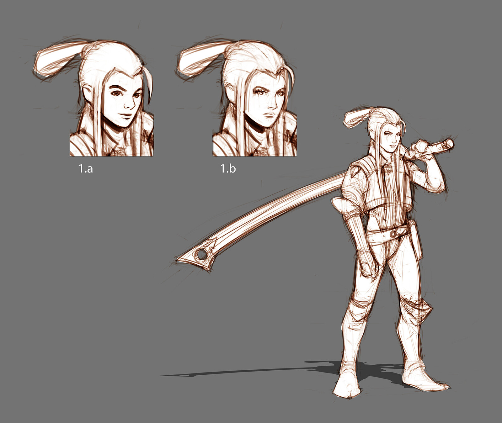 Early exploration sketches