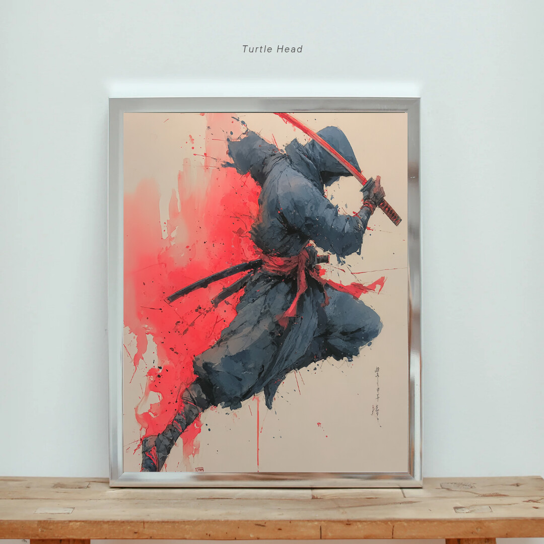ArtStation - Ninja Warrior Digital Art Print Bundle – Set of