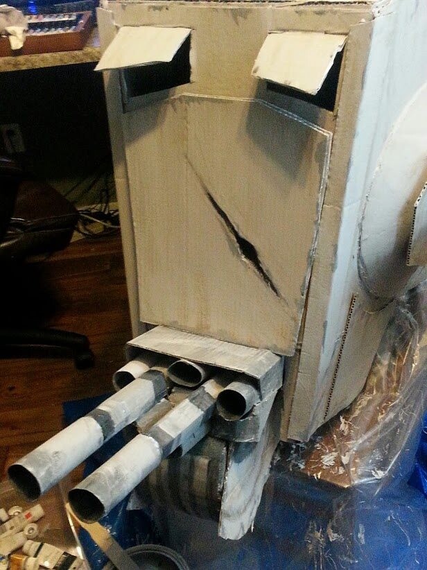 Star Wars AT-ST costume made out of cardboard. By Dale Jackson | StratoArt.com