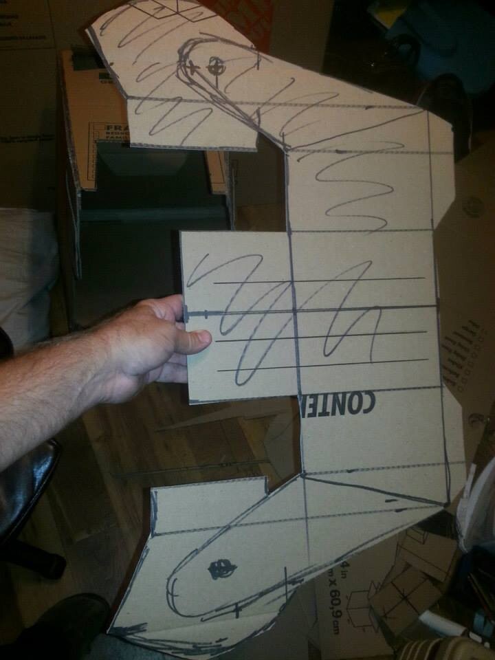 Star Wars AT-ST costume made out of cardboard. By Dale Jackson | StratoArt.com