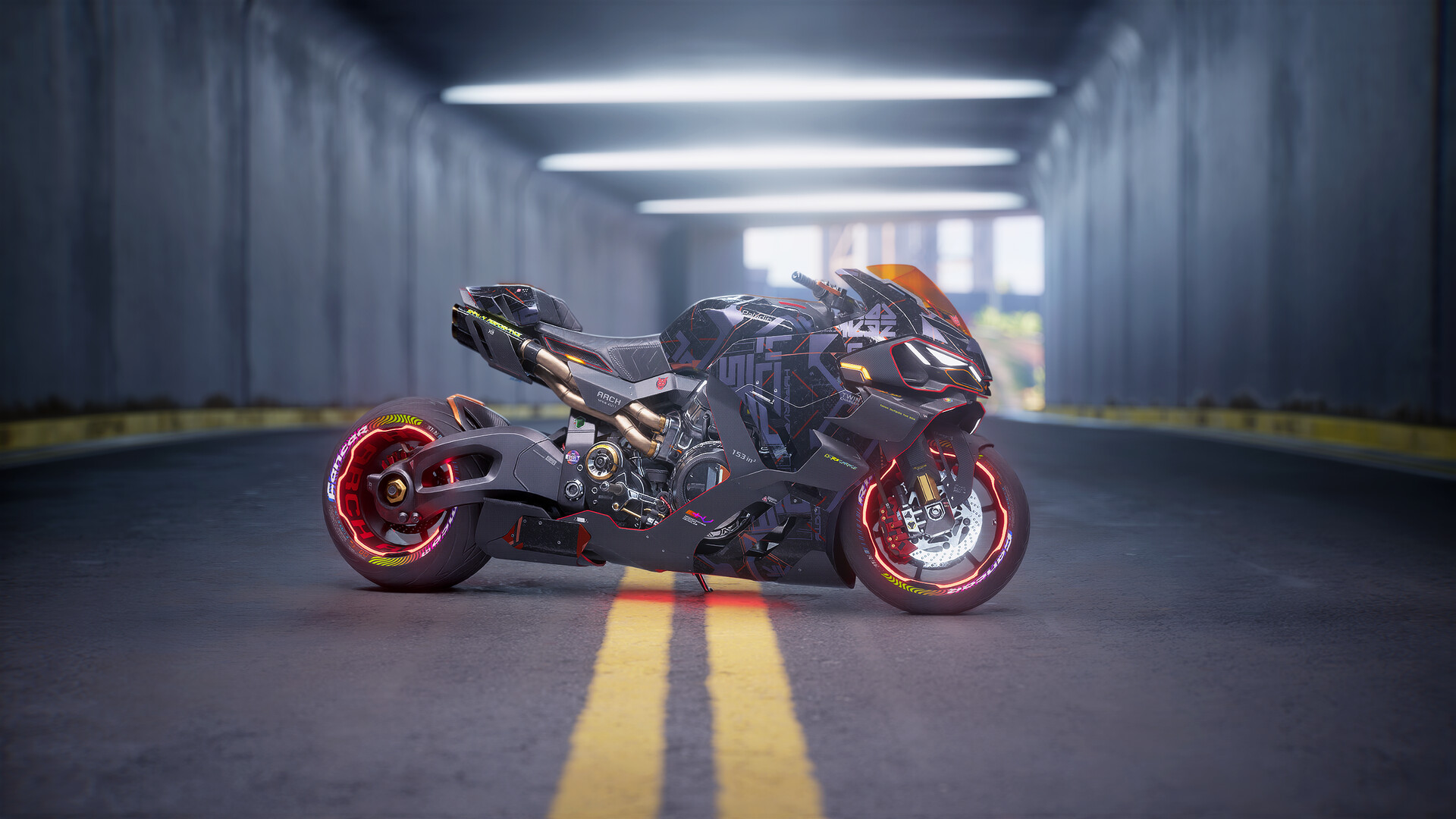 ArtStation Bikes of the Dark Future — Arch V4 Paladin