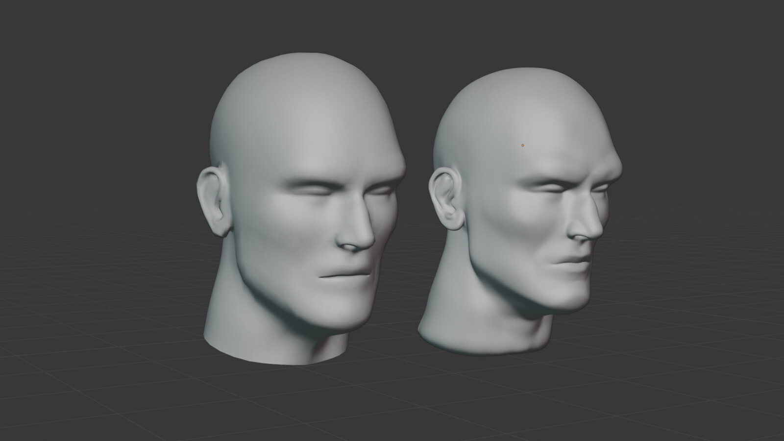 Retopologized high-poly sculpt from 1.3M quads to 2.8K quads