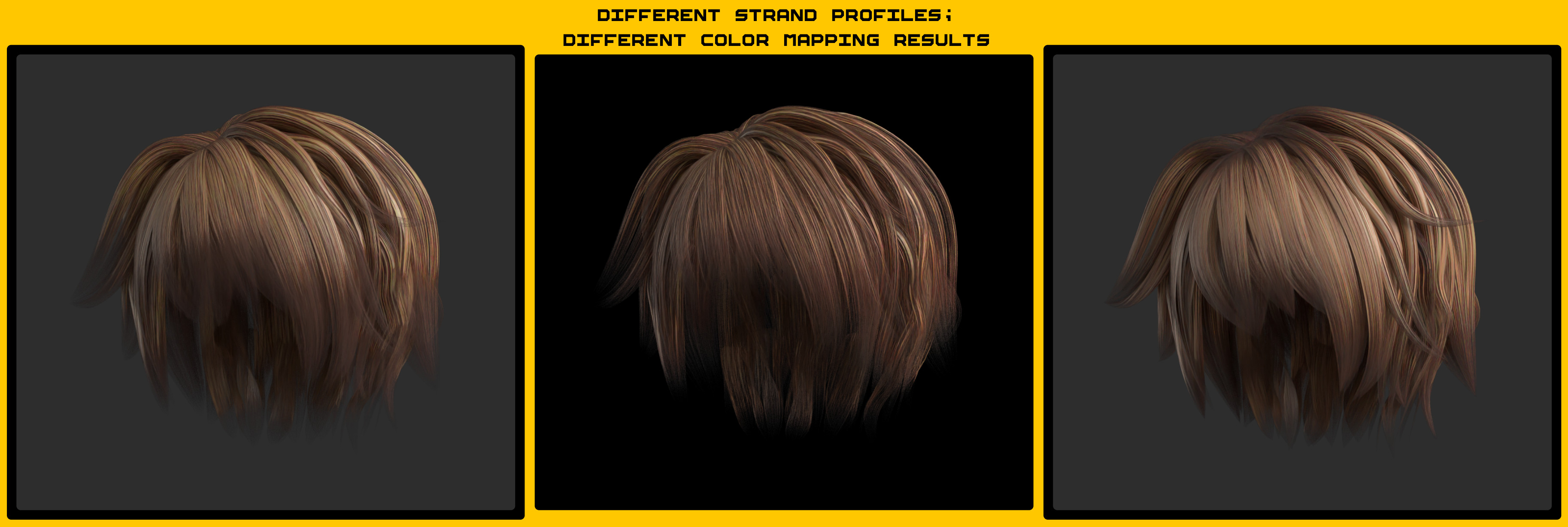By gradient mapping this result, different profiles give different color results in the same color range.. 