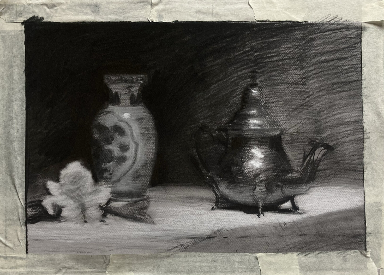 Charcoal Sketch, Still Life