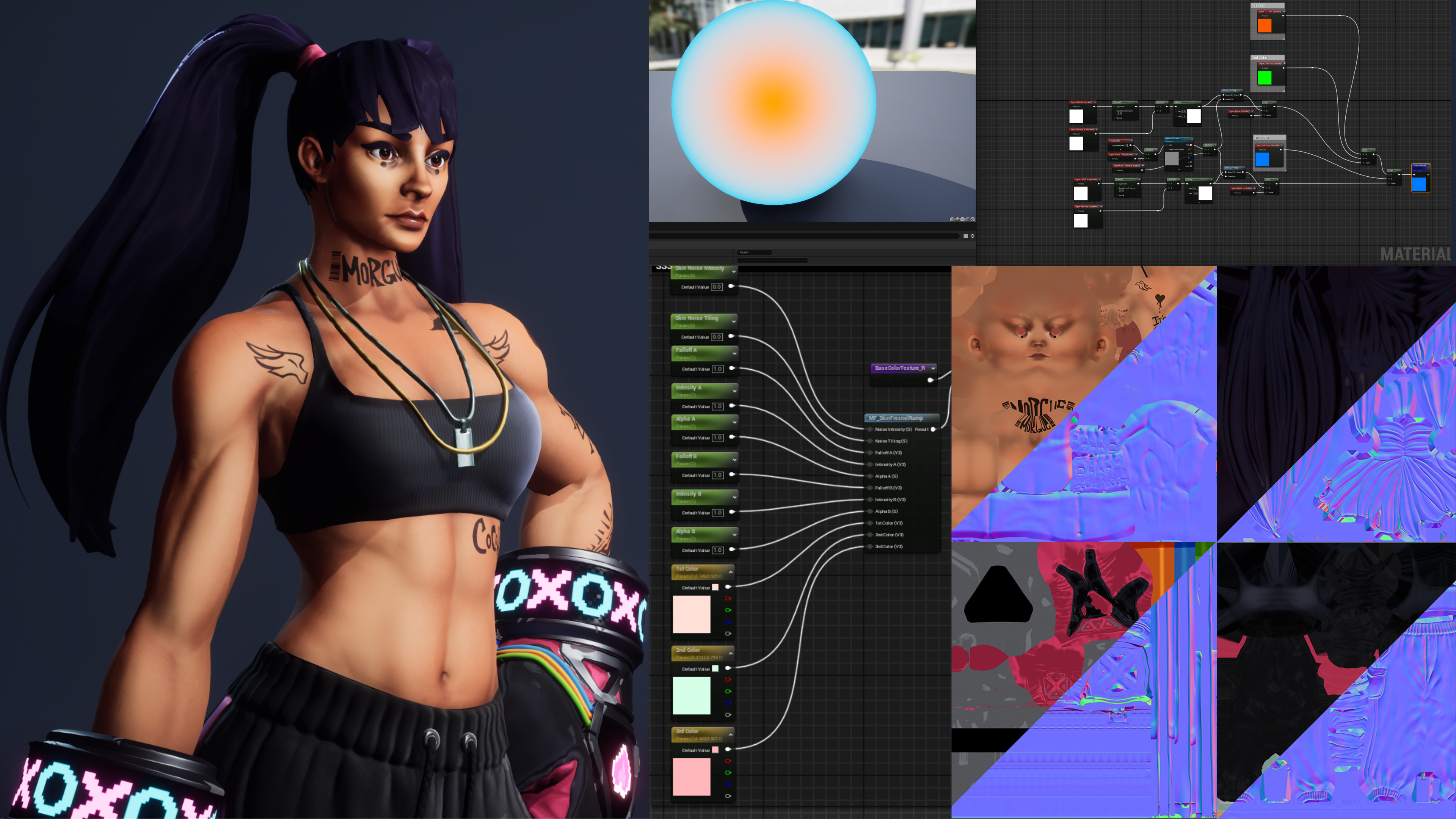 2k Textures~ Custom Skin Fresnel
detail normal + subsurface tint