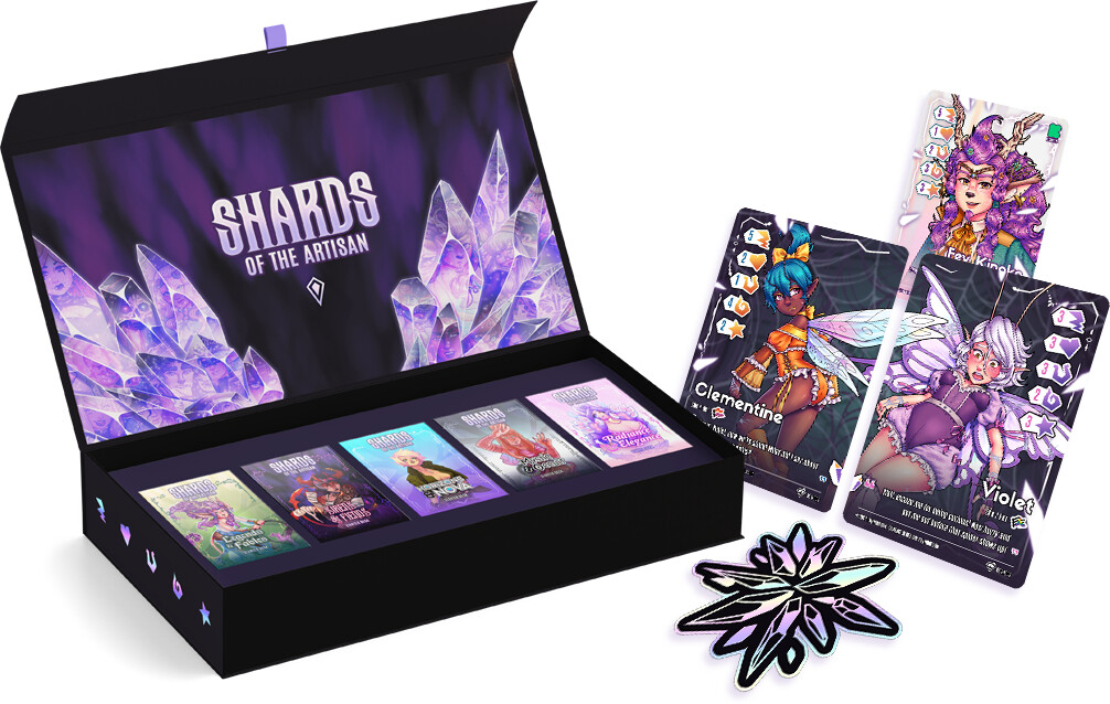 Collectors edition mockup and exclusive cards for Kickstarter