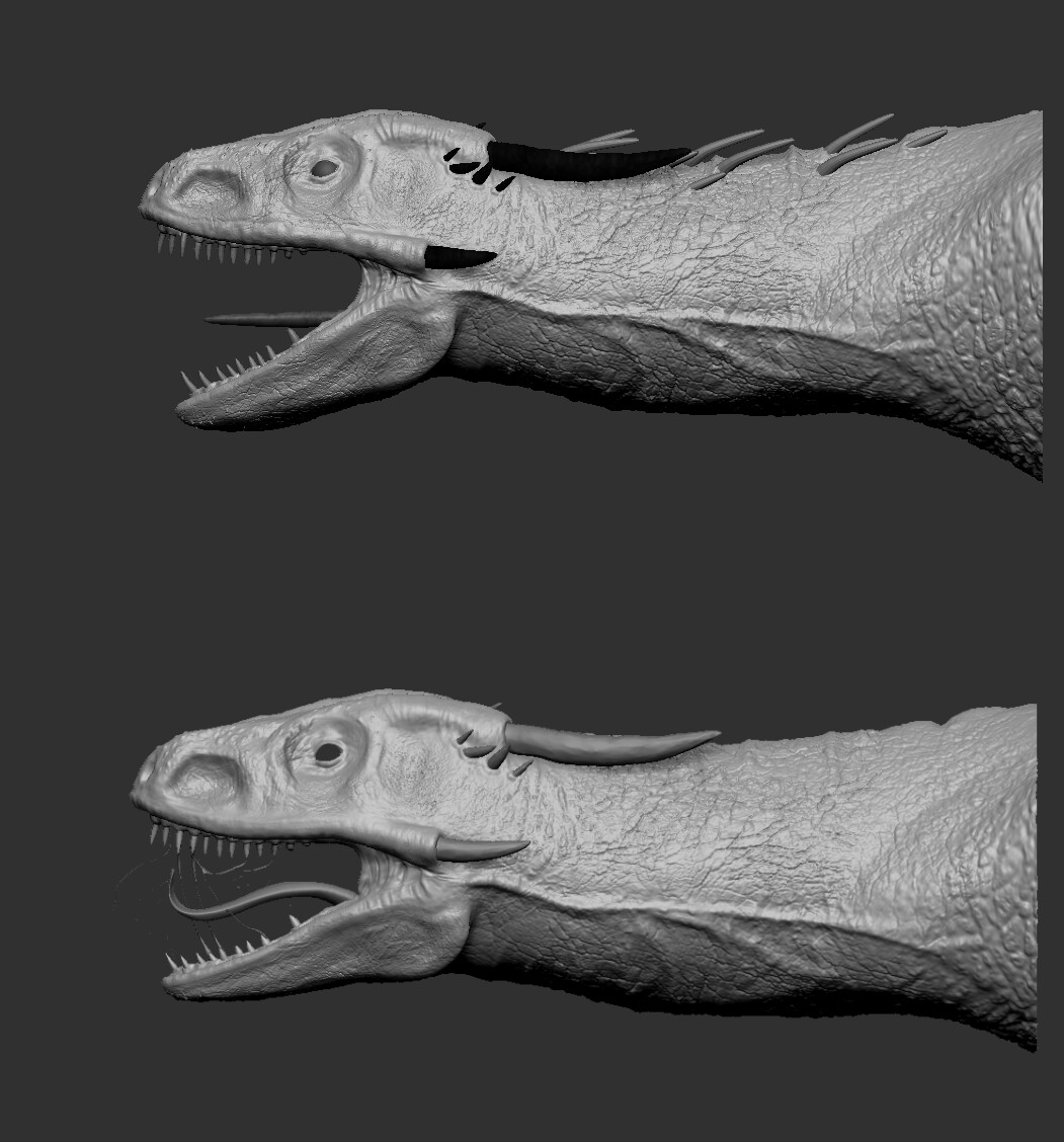 Old sculpt (up) vs New one