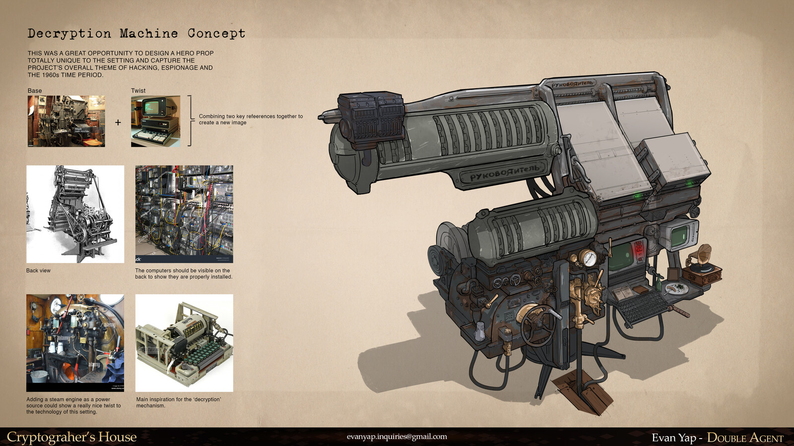 Design process of the Decryption Machine