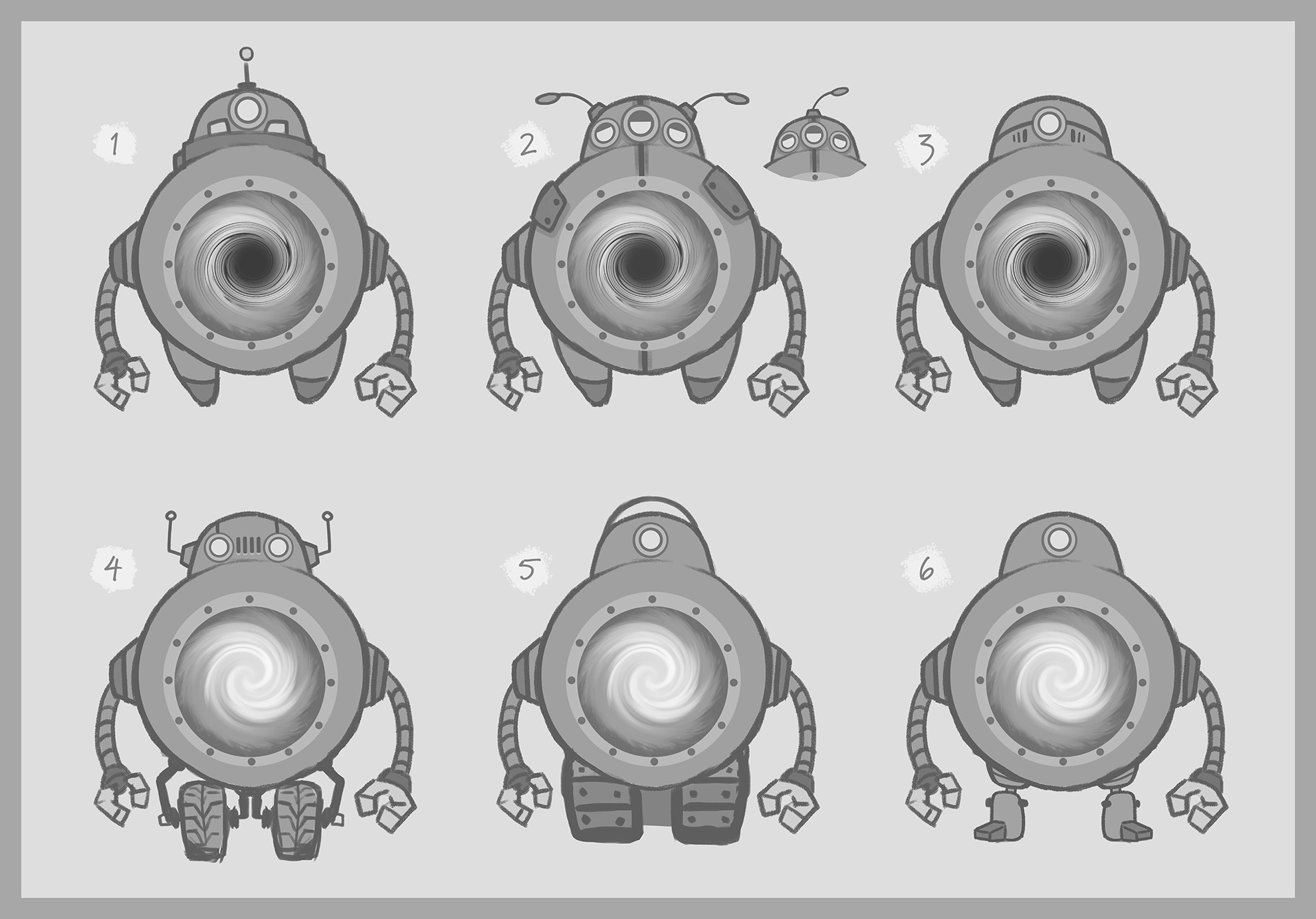 Iterated on the robot designs