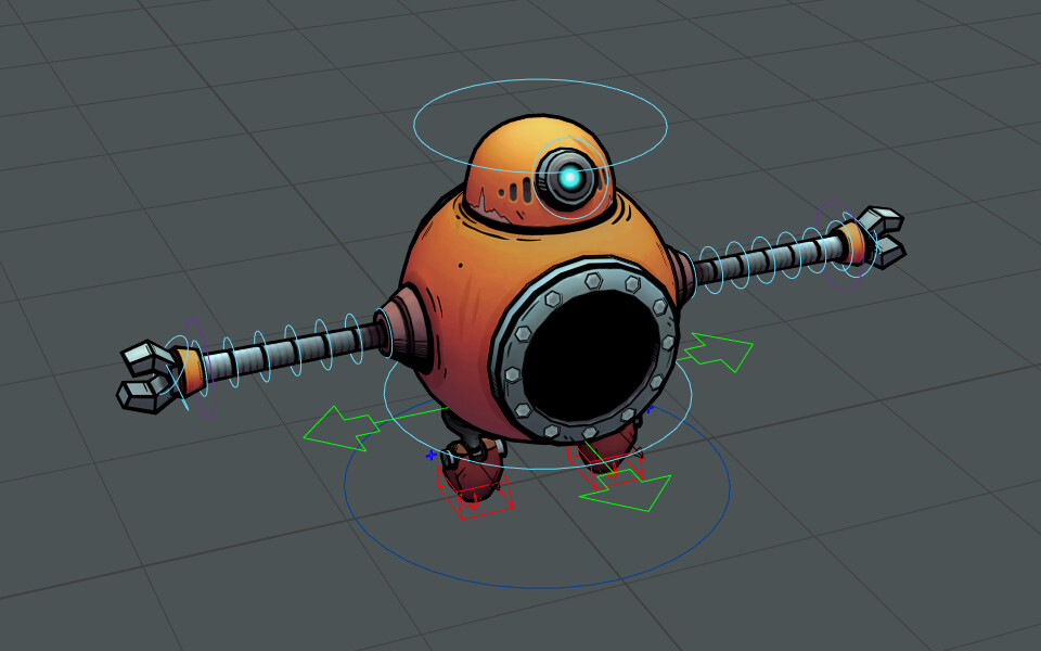 Rig and textured model