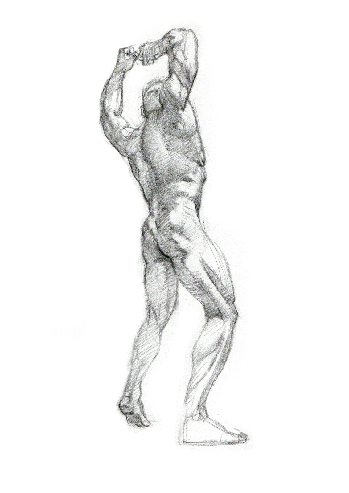 Man pose, sketch 001