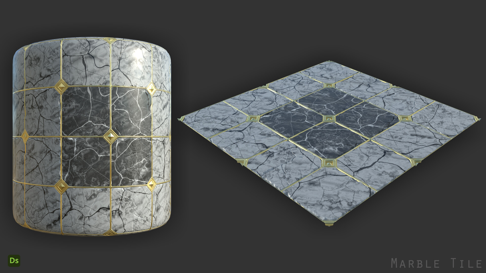 ArtStation - Library_Tile
