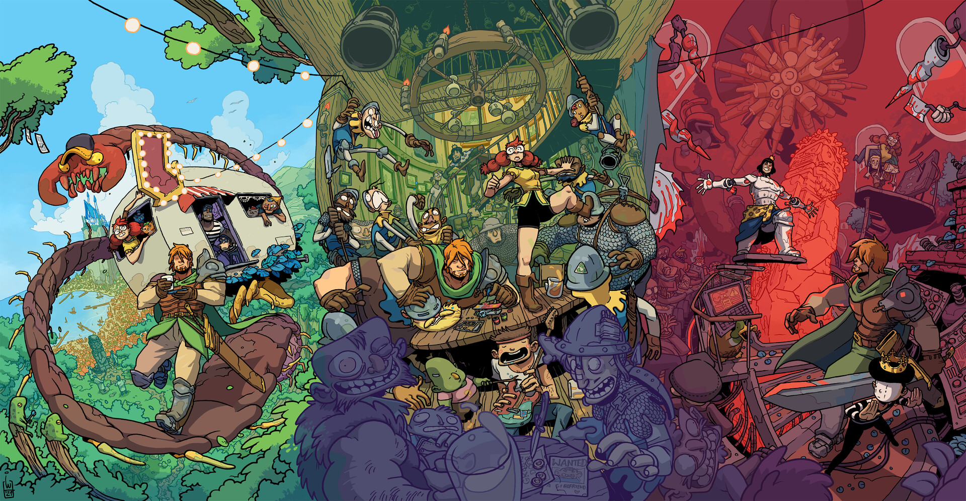 Knight Janek triptych