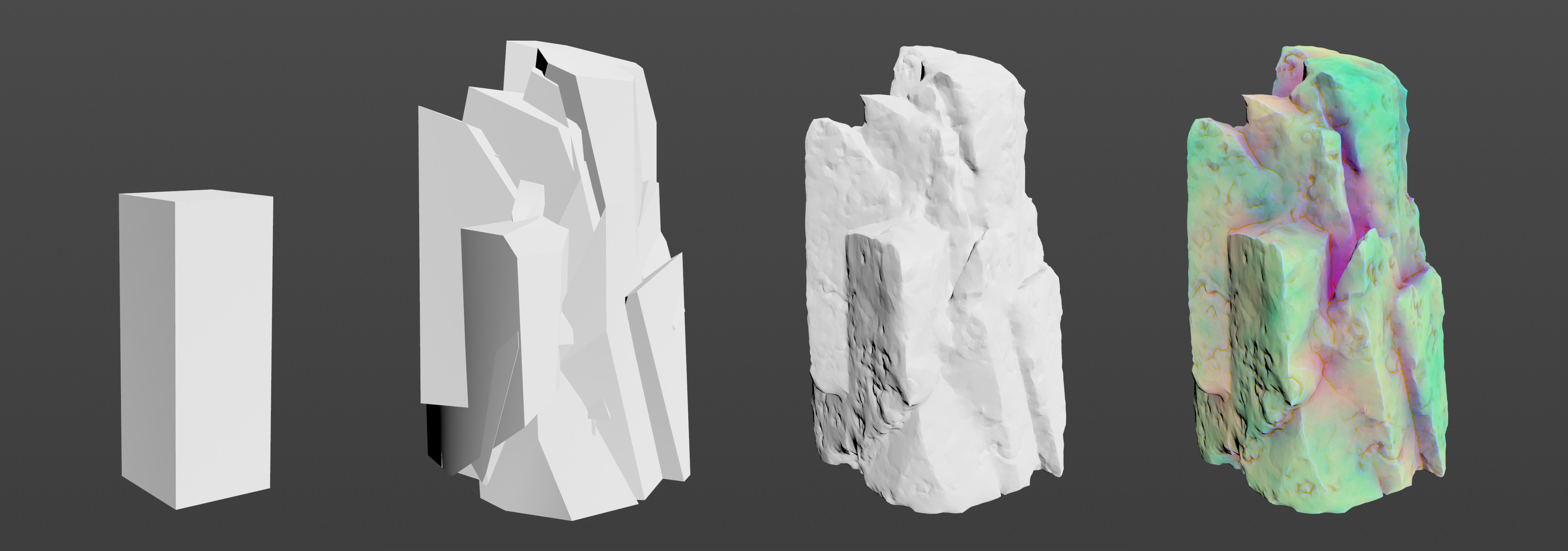 Example of a taller / narrow cliff mesh
