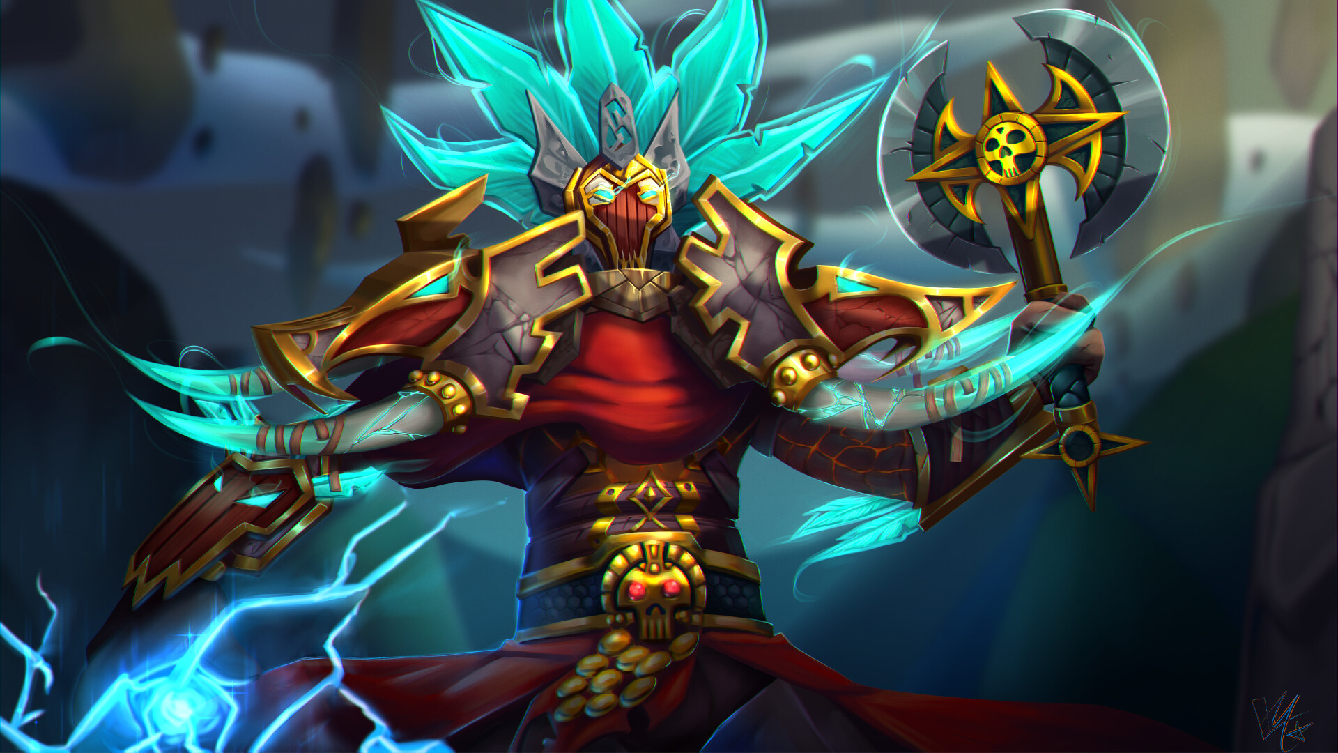 ArtStation - Zandalari Troll Shaman, image size:1920x1080