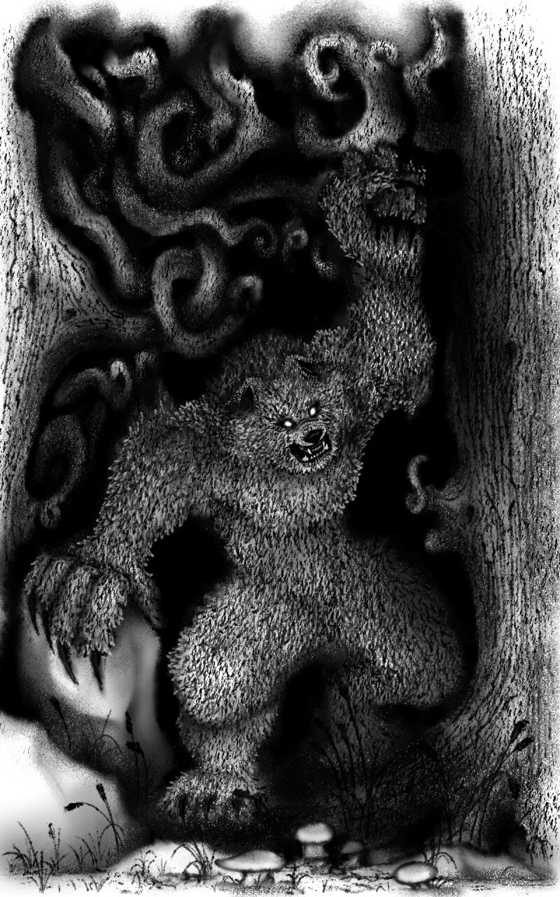 Werewolf in the woods