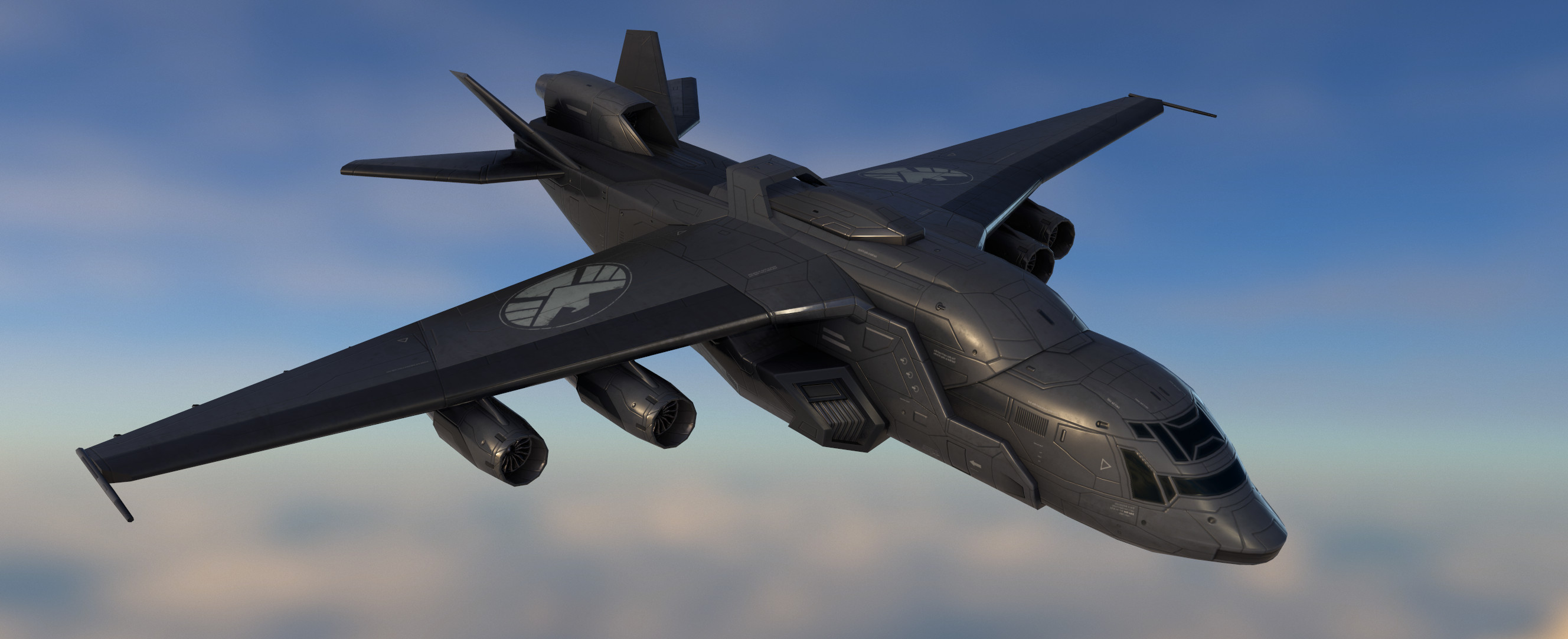 Art of Kelsey Martin - S.H.I.E.L.D. Transport Jet