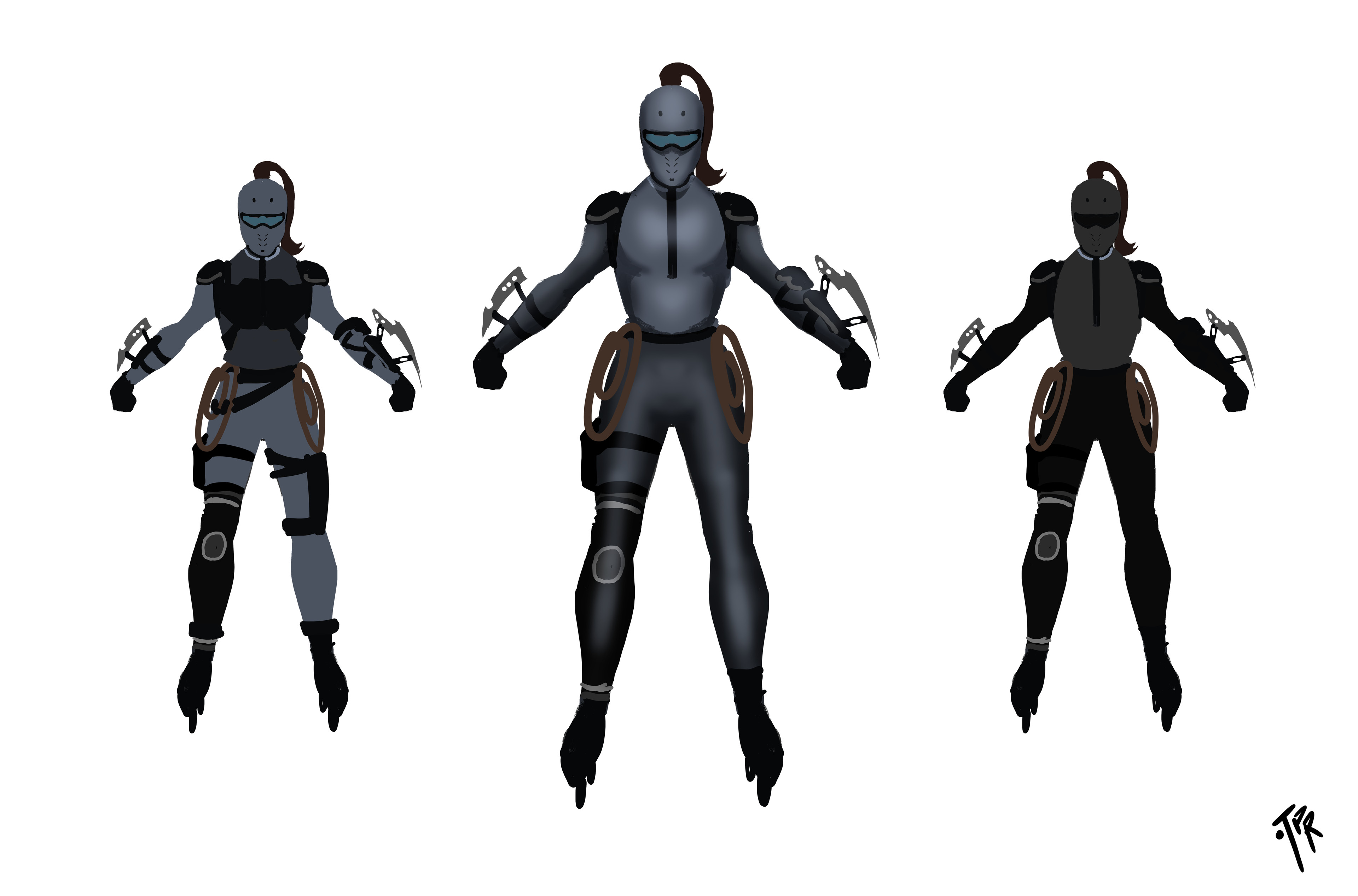 Civillian no.7 costume variations 