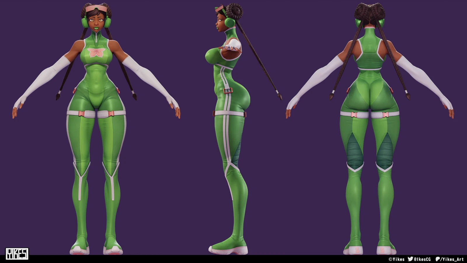 orthographic turnaround, partial suit