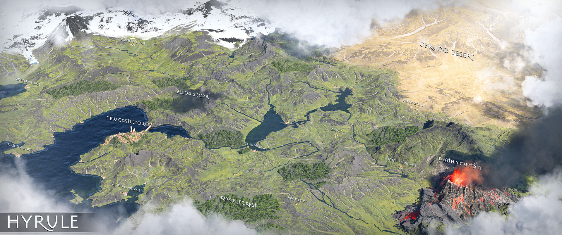 Project Legend : Hyrule Map Concept