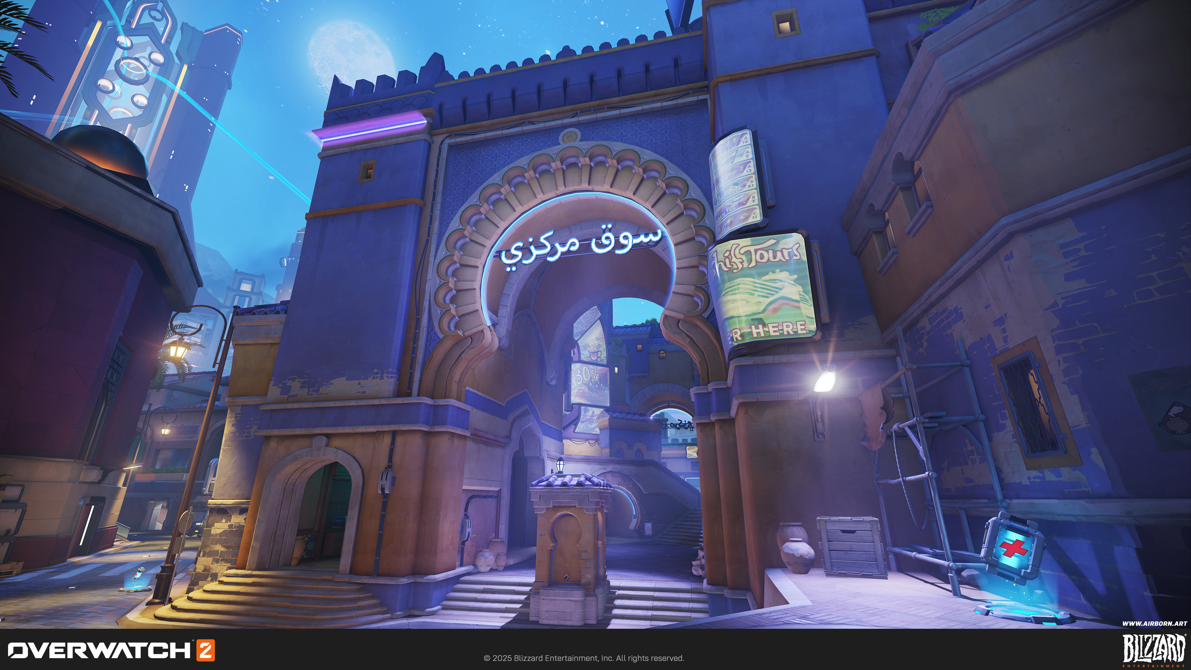 I helped set dressing the interiors and exteriors of the Bazaar.