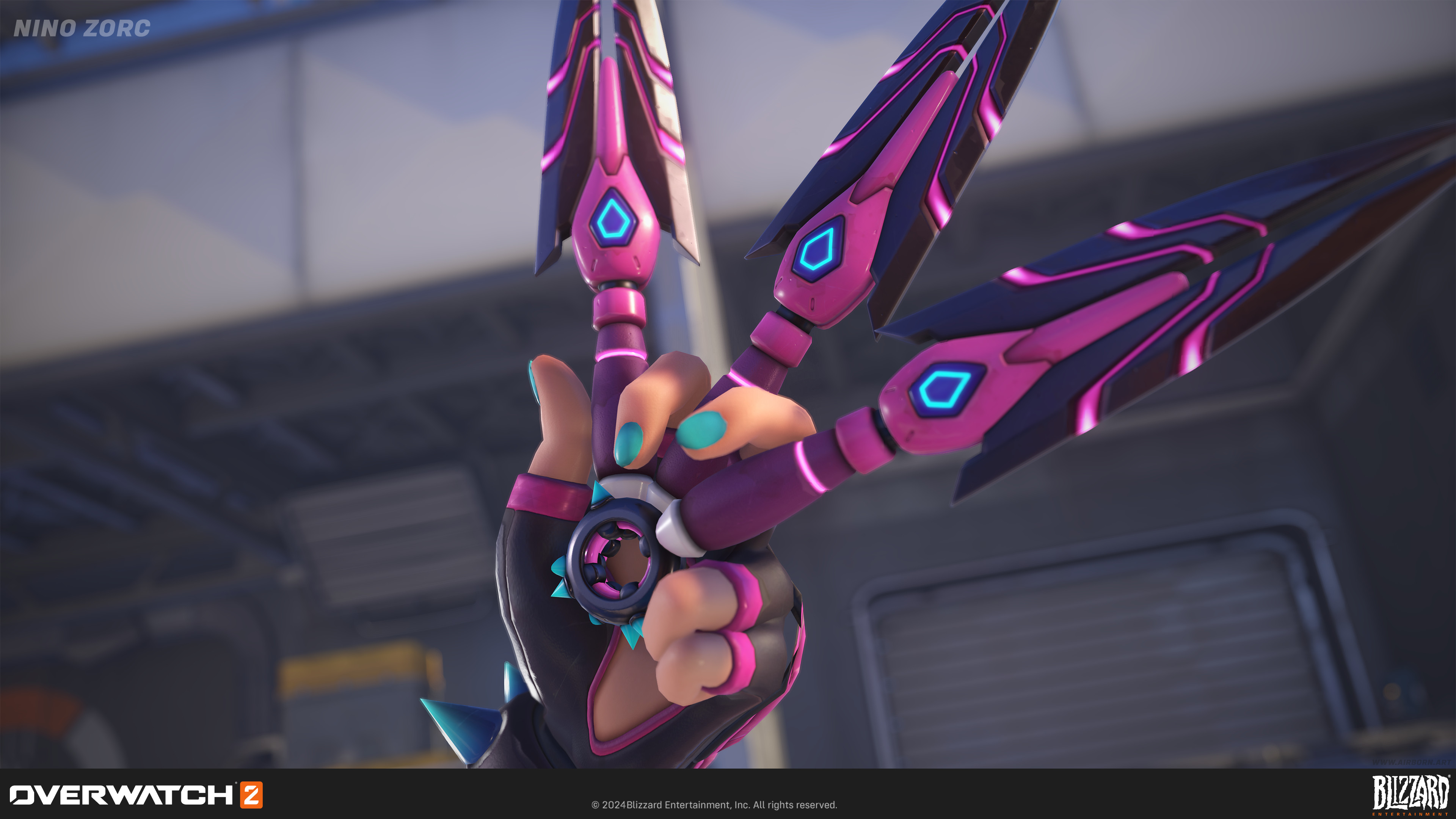 ArtStation - Overwatch 2 X Street Fighter 6 - Juri Kiriko Weapons