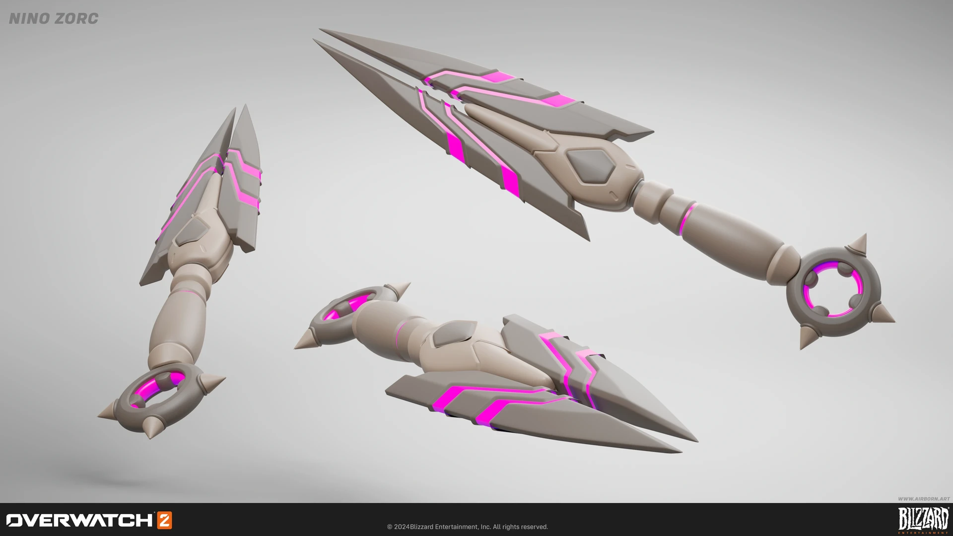 ArtStation - Overwatch 2 X Street Fighter 6 - Juri Kiriko Weapons