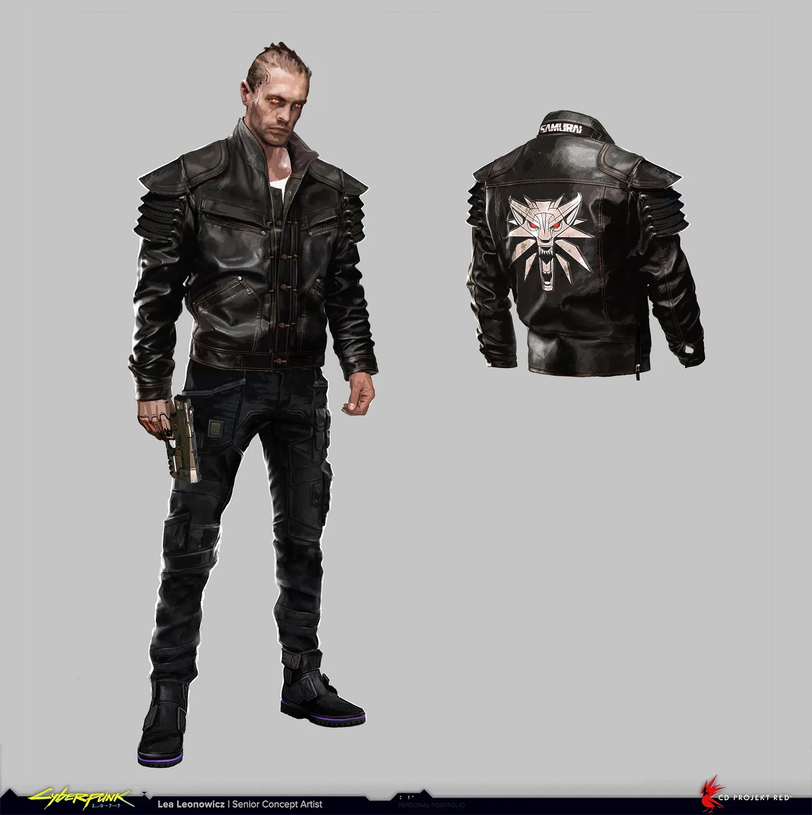 Cyberpunk 2077 "The Witcher Jacket" designed for the DLC
