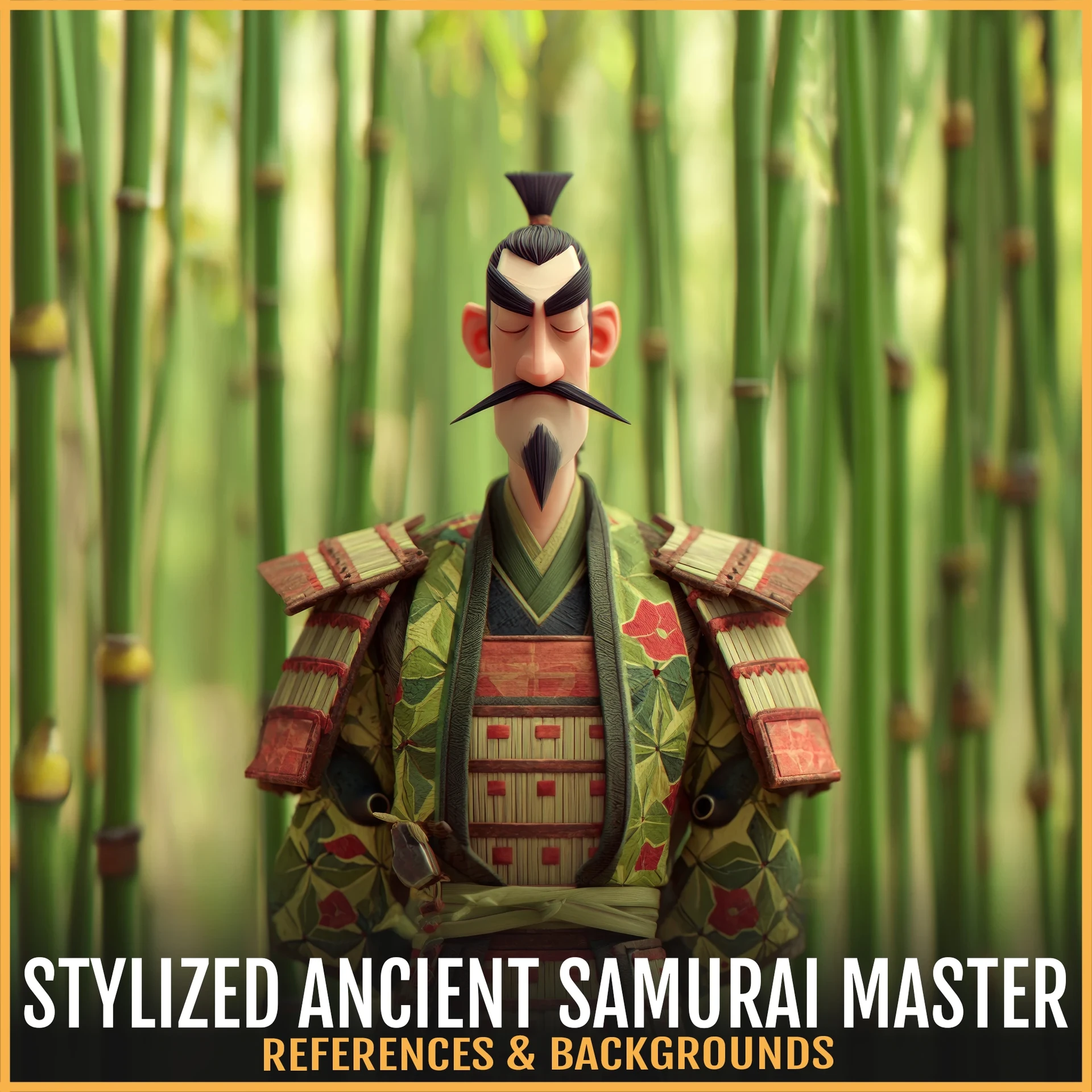 Artificial Dimension - 303 Stylized Ancient Samurai Master