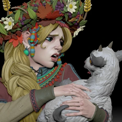 "Sister Alyonushka and Brother Ivanushka" sculpture