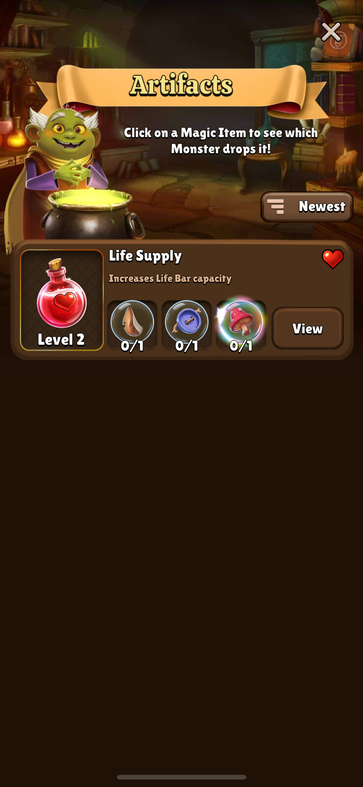 Artifact Shop Background in-game