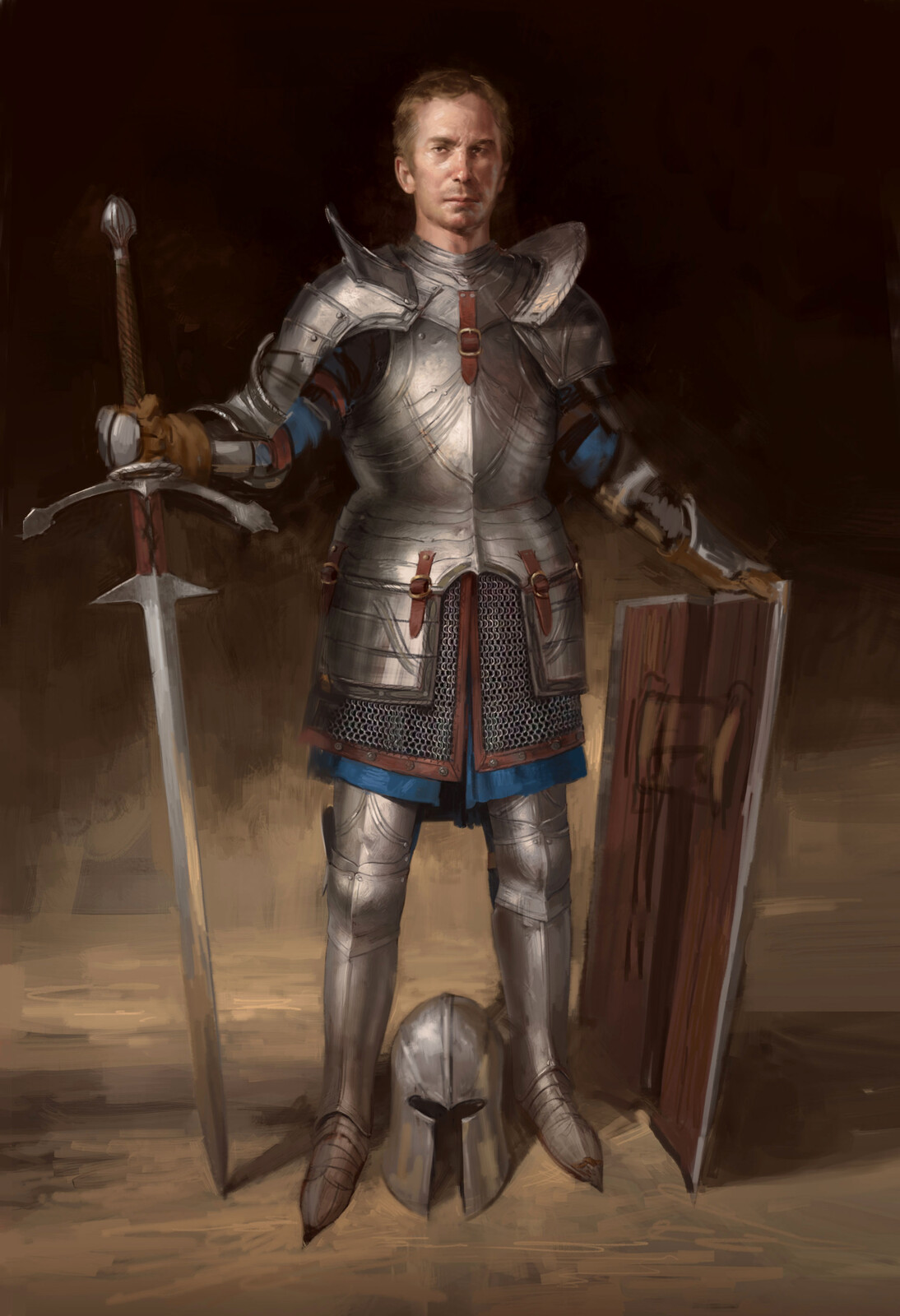 Skyblivion Steel Armor Illustration (Fighters Guild)