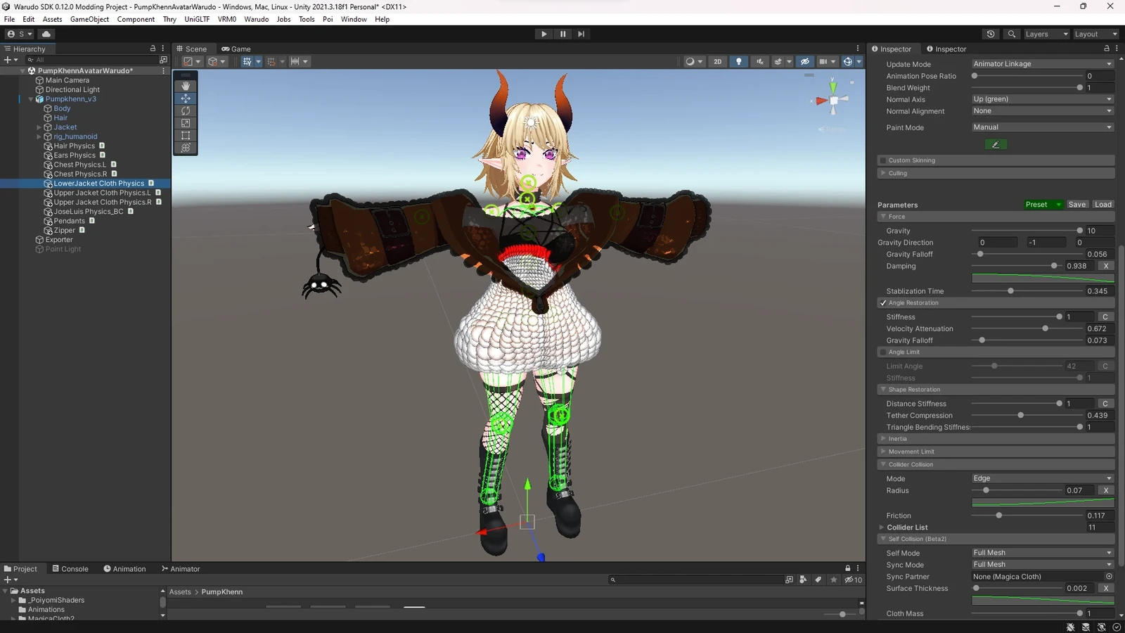 Unity - MagicaCloth2 Jacket Physics