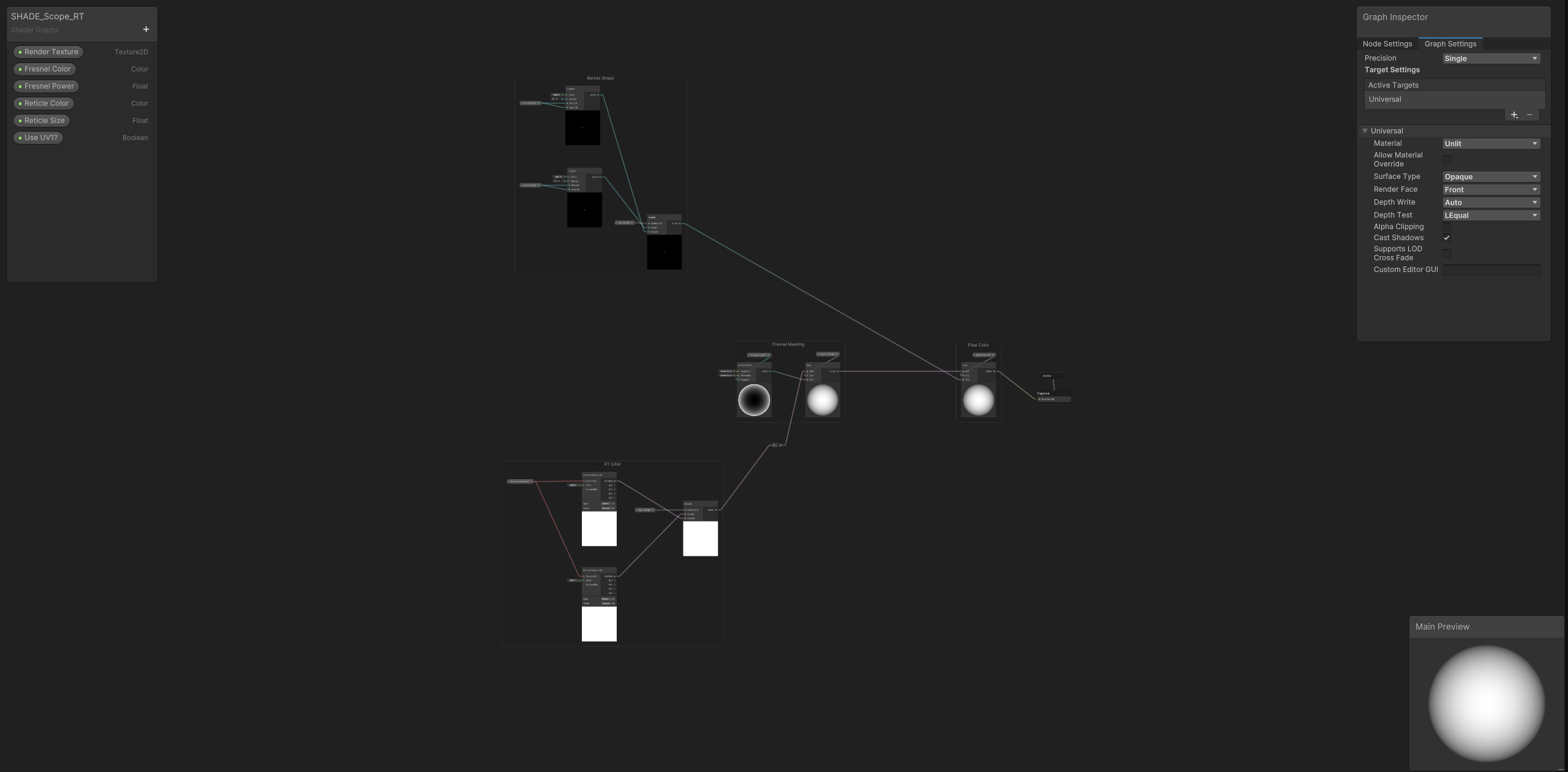 Complete shadergraph. 