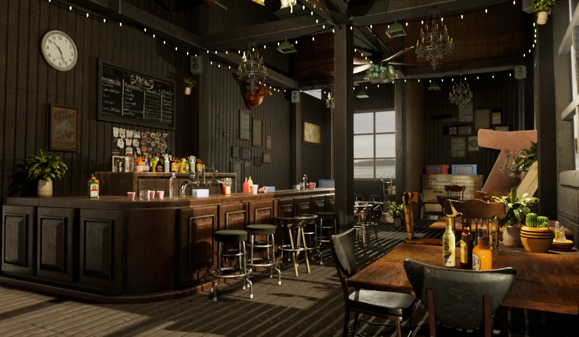 ArtStation - A Cozy Bar Interior