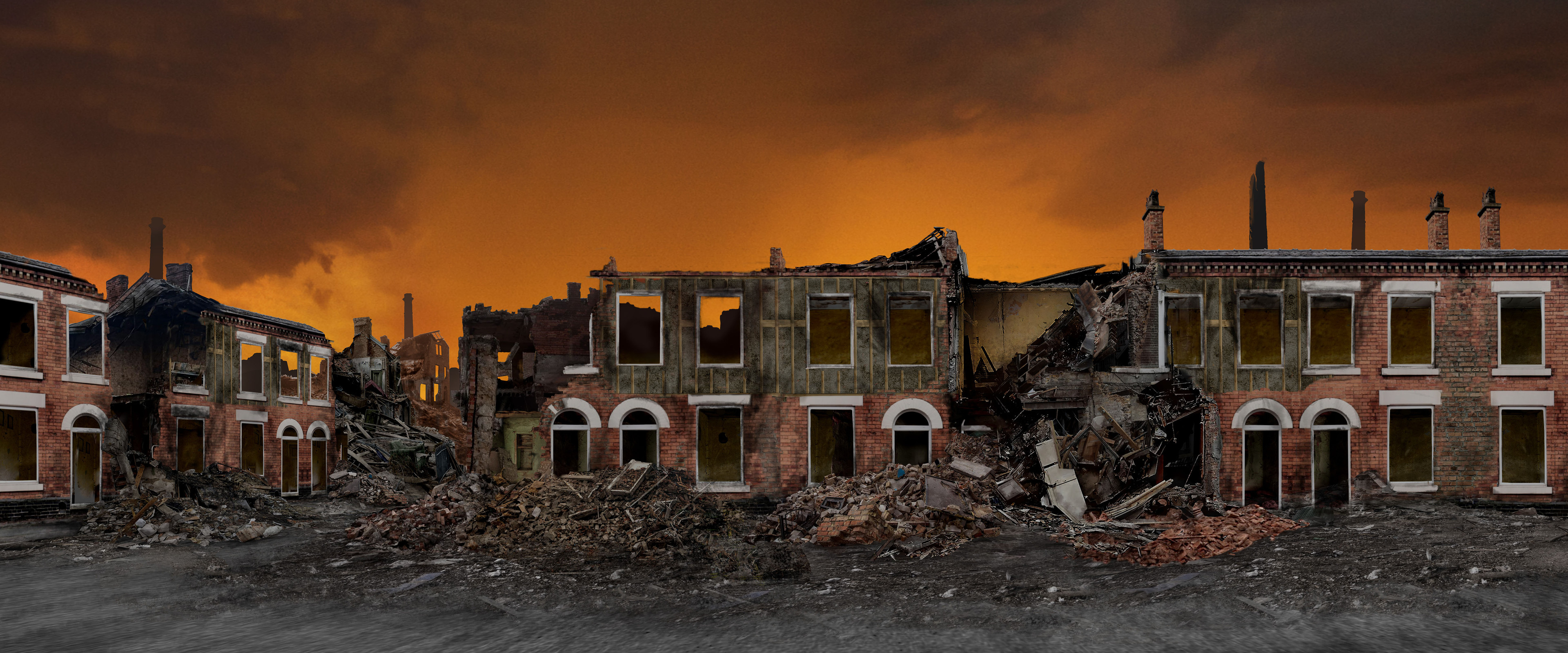 This was used as a background for a VFX heavy scene involving an emergency evacuation during bombing.