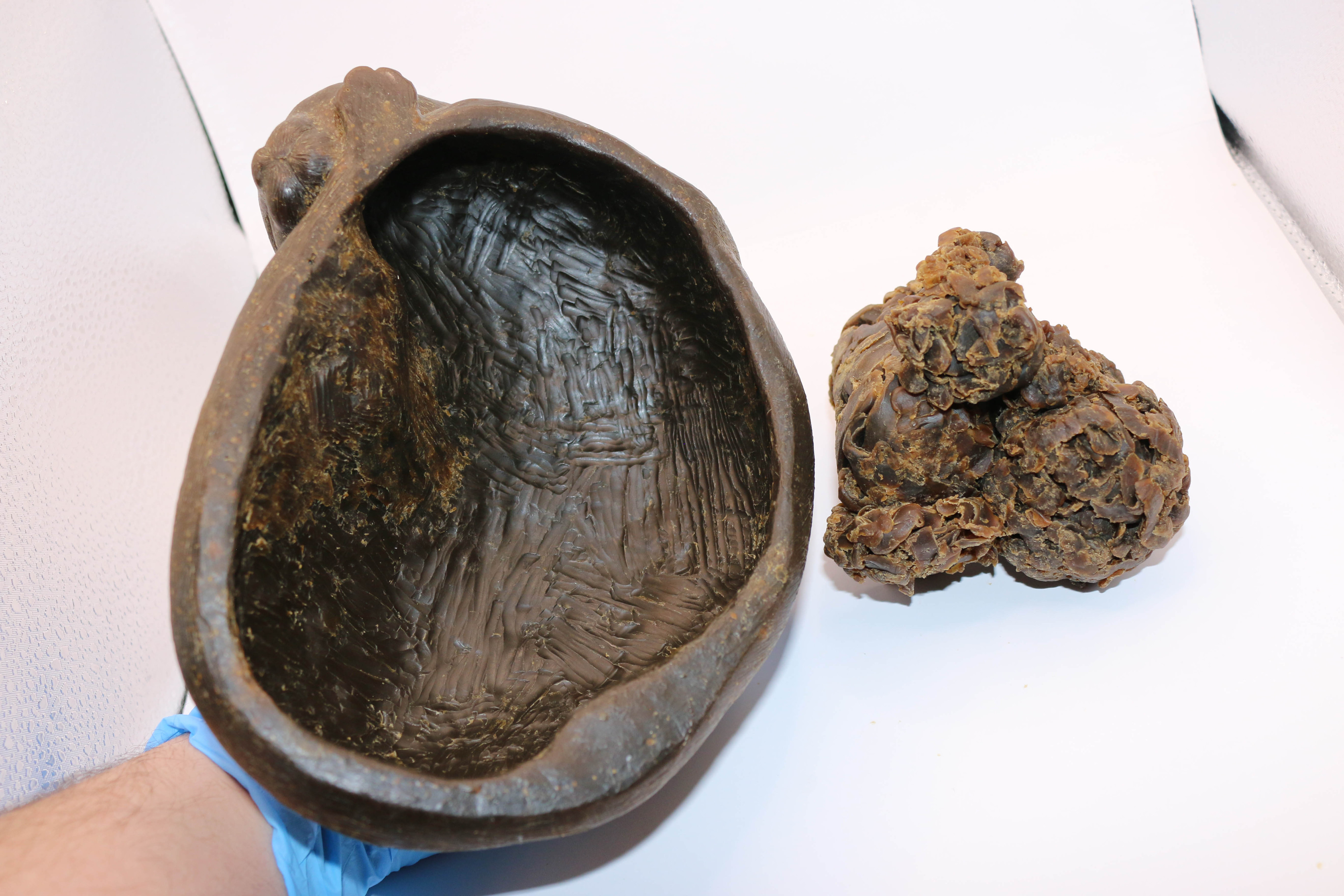 The giant ball of wax is what I carved from the inside to make the majority of the shell a consistent thickness. My hand still aches just thinking about this.
