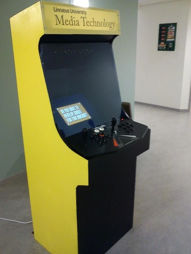 The Evertron arcade machine at the university.