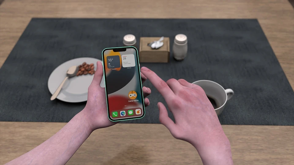 3d scene - camera view