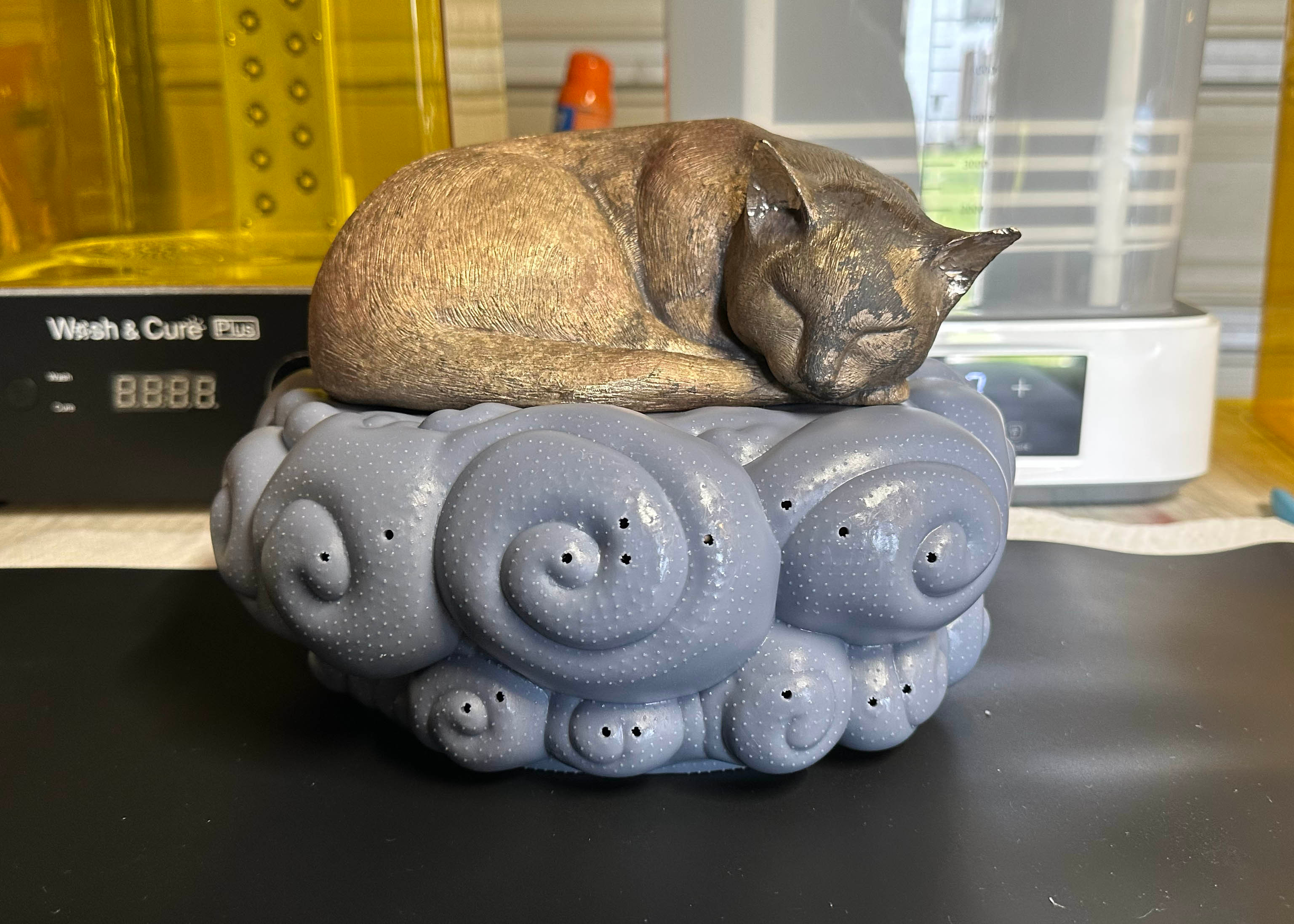 It's just the mold for the base, but here's a test fit. 