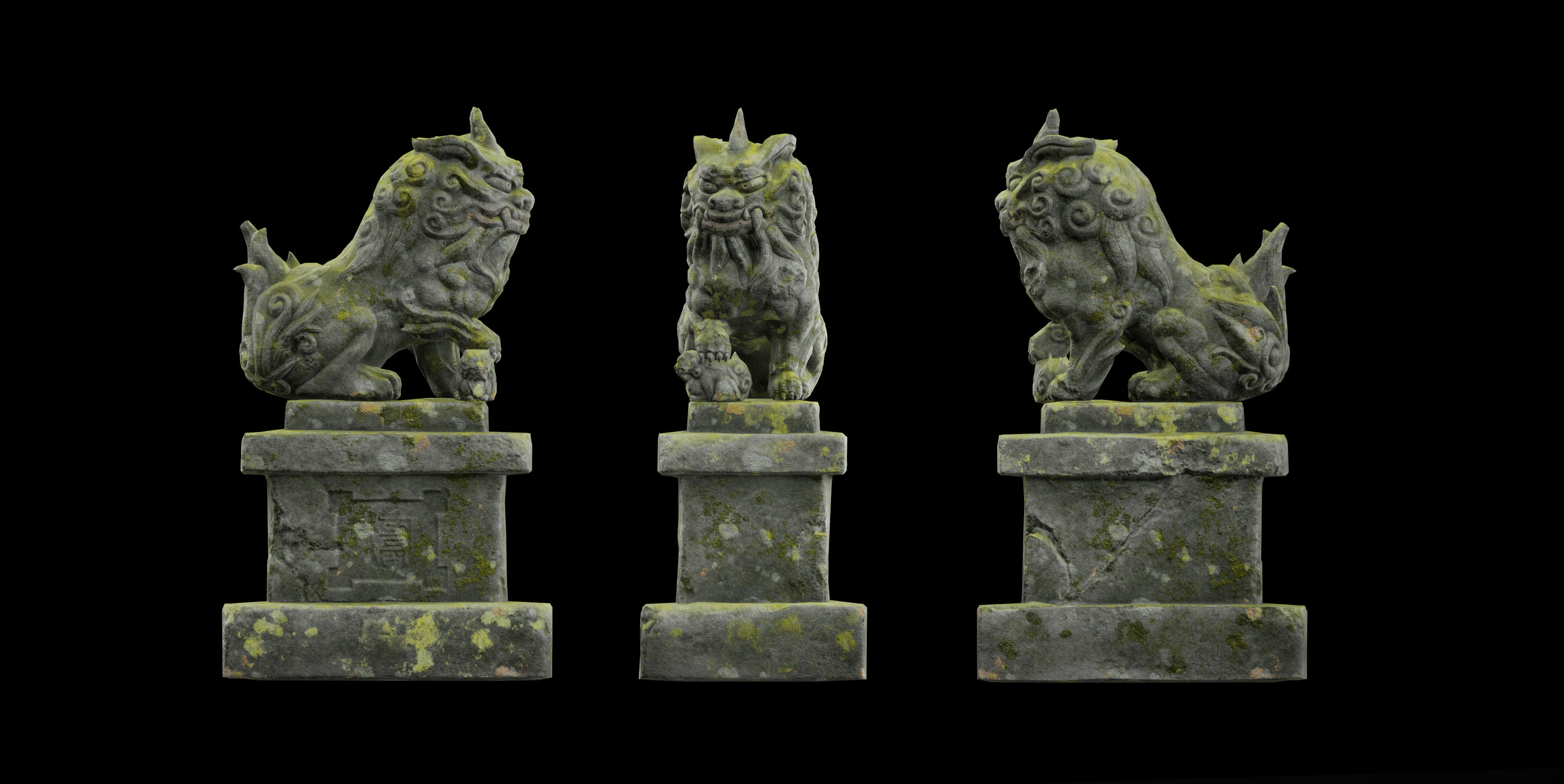 Left statue