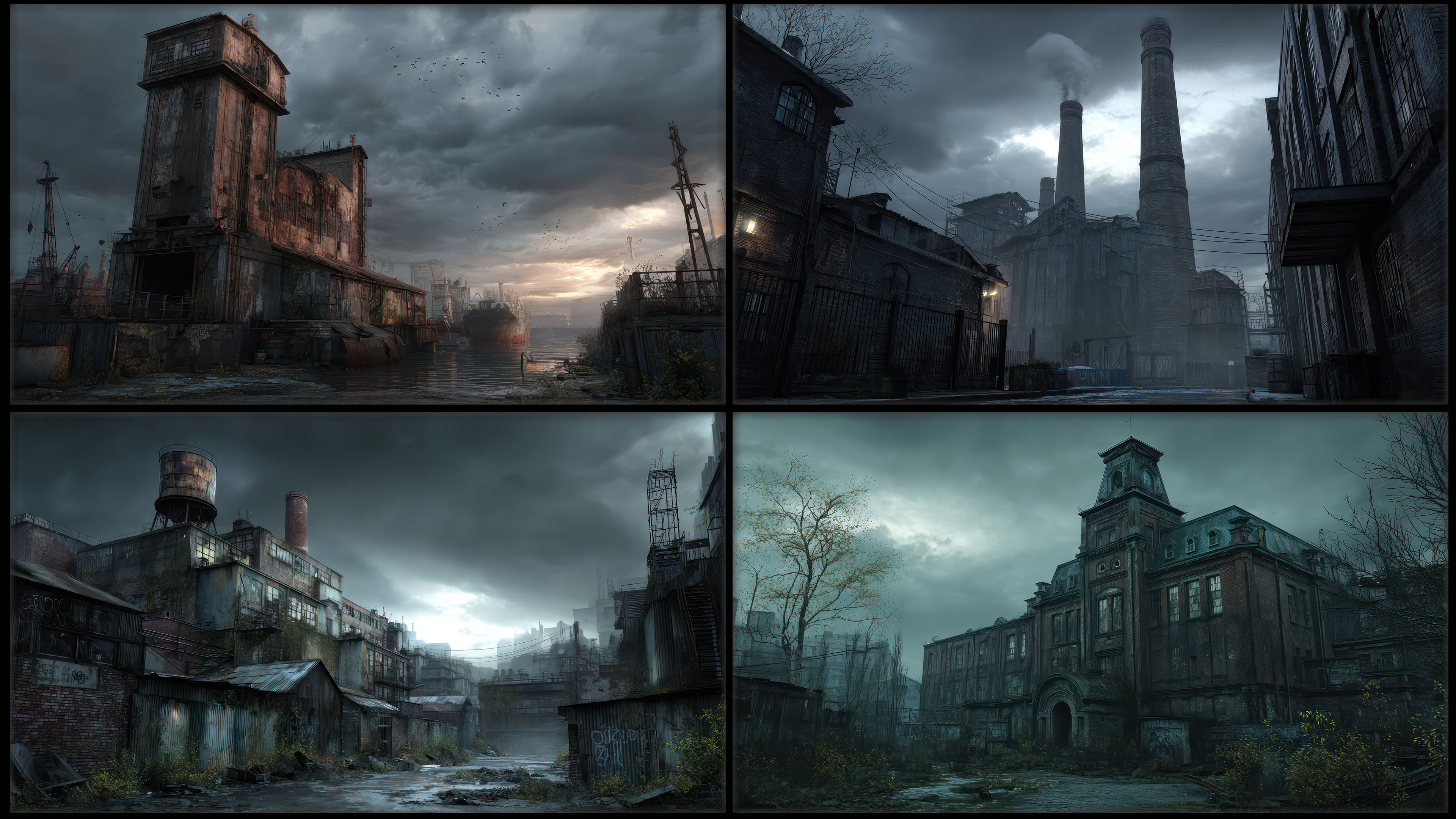 250 Abandoned Industrial City - Environment Concept Reference Image Pack v.459 |4K|
https://www.artstation.com/a/49729166